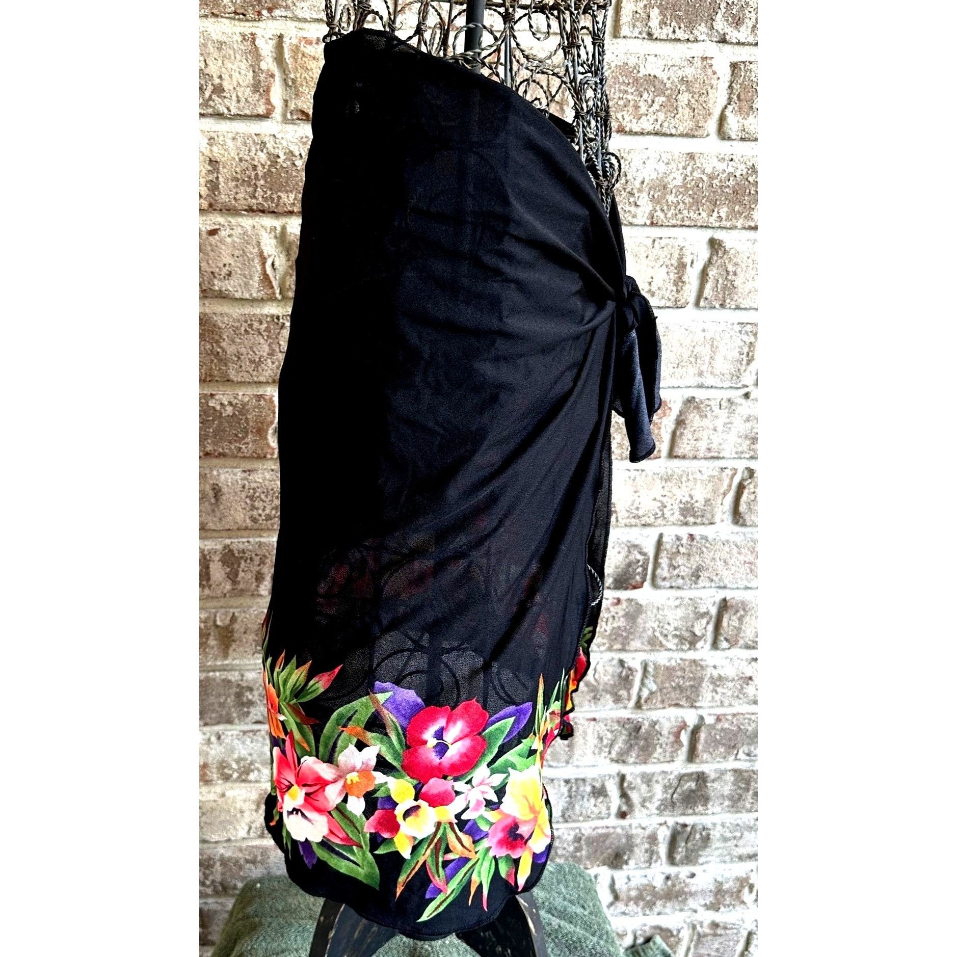 Jantzen × Vintage Vintage Jantzen Swimsuit Cover Up Wrap Skirt One Size USA Bl Size 35" - 3 Thumbnail