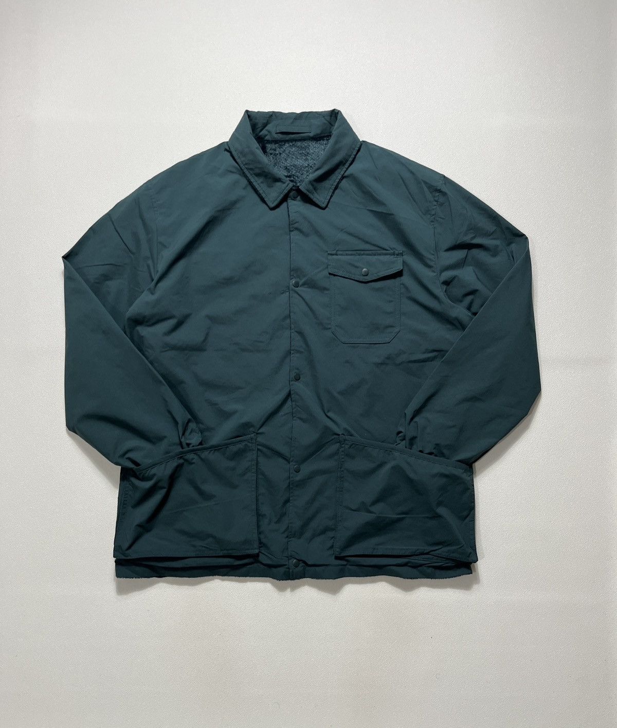Beams Plus Fuwatech Reversible Shirt Jacket Blue Green Size US L / EU 52-54 / 3 - 7 Thumbnail