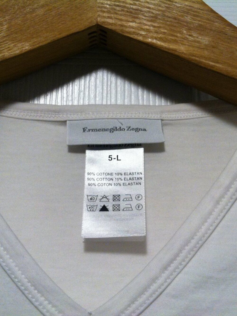 Ermenegildo Zegna ermenegildo Zegna mens 90%cotton10%elastane Vneck T-shirt L Size US L / EU 52-54 / 3 - 2 Thumbnail