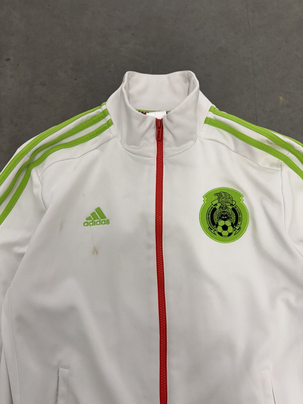 Adidas 2000s Mexico Adidas Soccer Track Jacket World Cup White Y2K Size US M / EU 48-50 / 2 - 2 Thumbnail