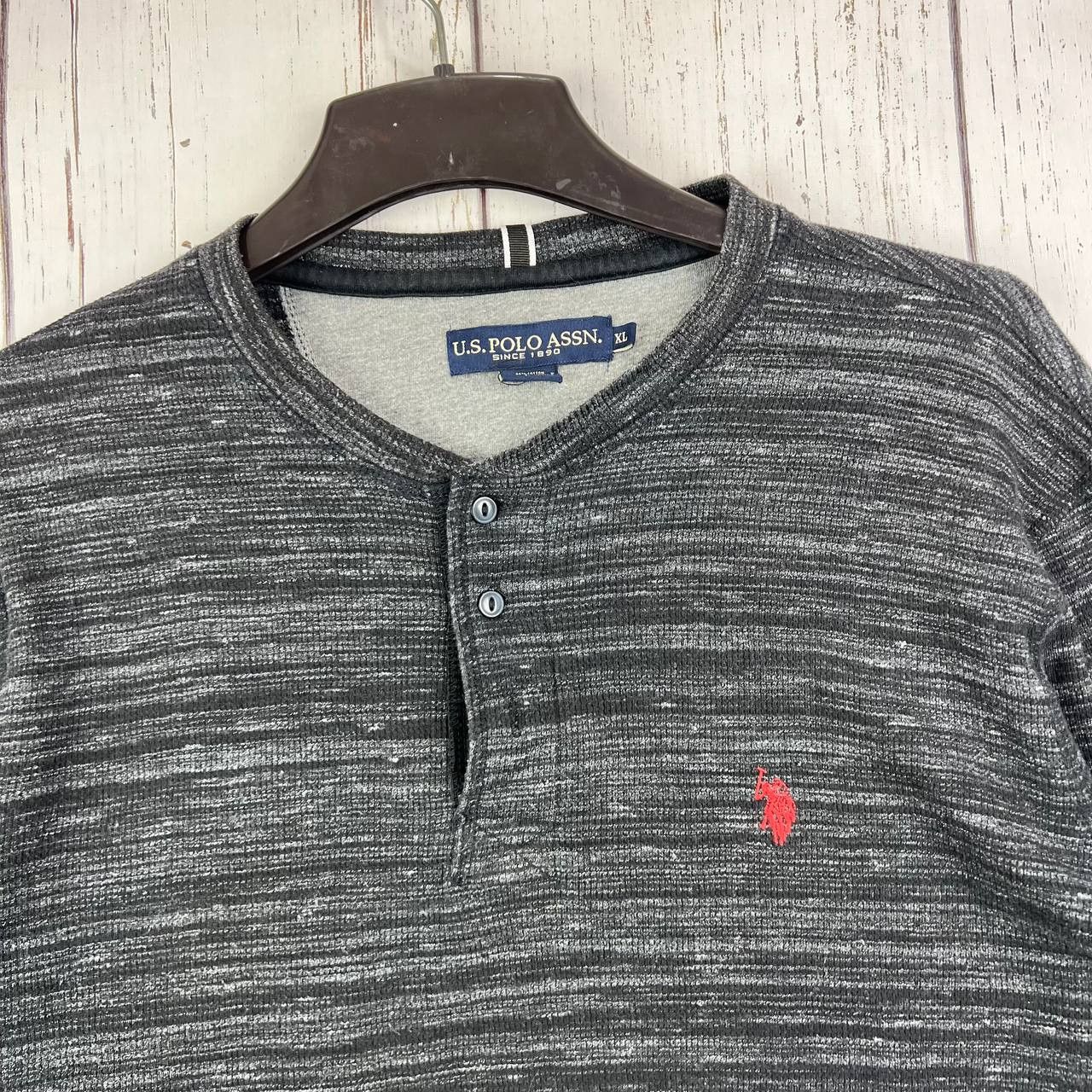 U.S. Polo Assn. U.S. Polo Assn. XL Heathered Pullover Sweatshirt Men Size US XL / EU 56 / 4 - 4 Thumbnail