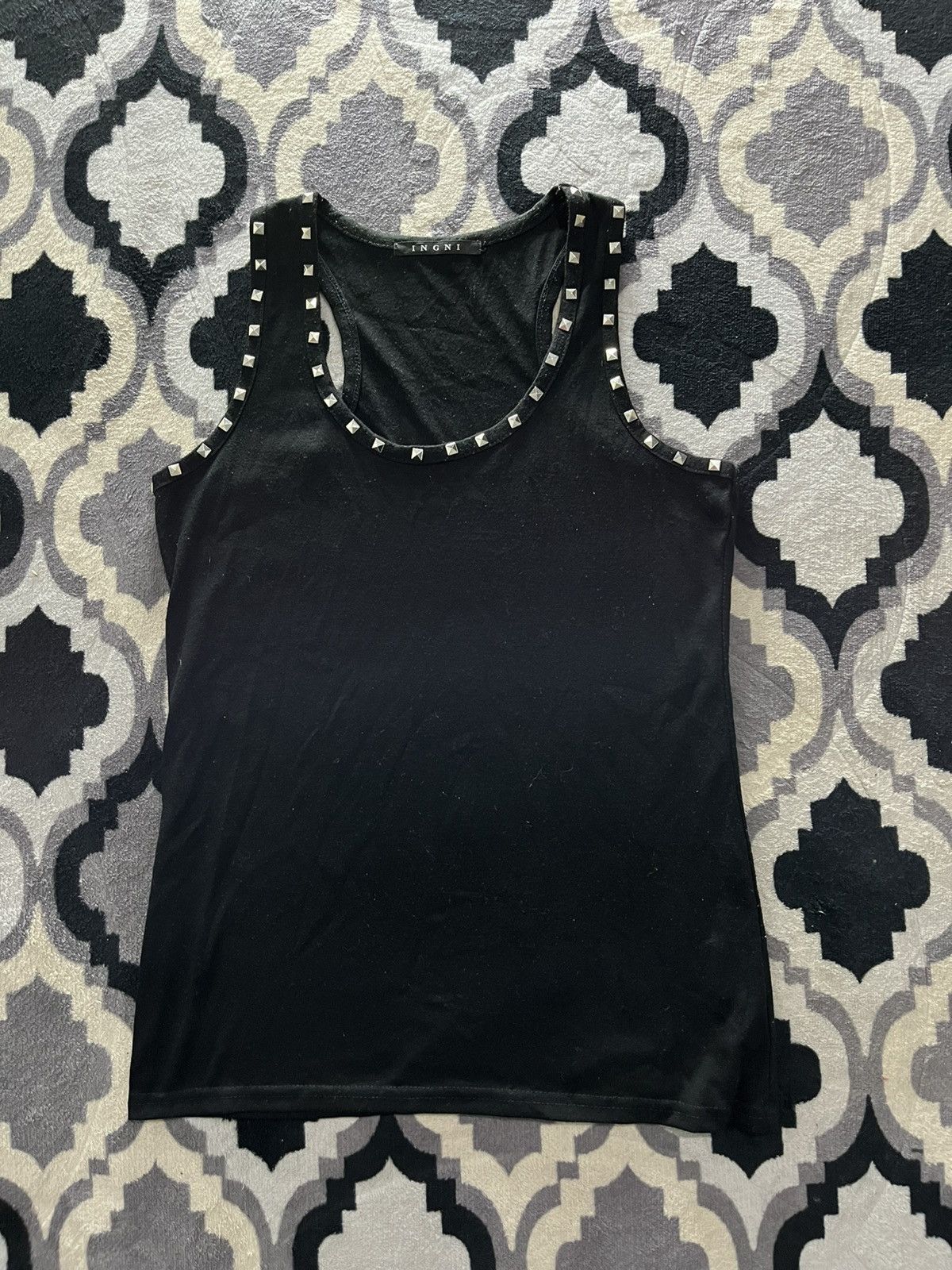 Ingni studed pyramid vkei punk tanktop