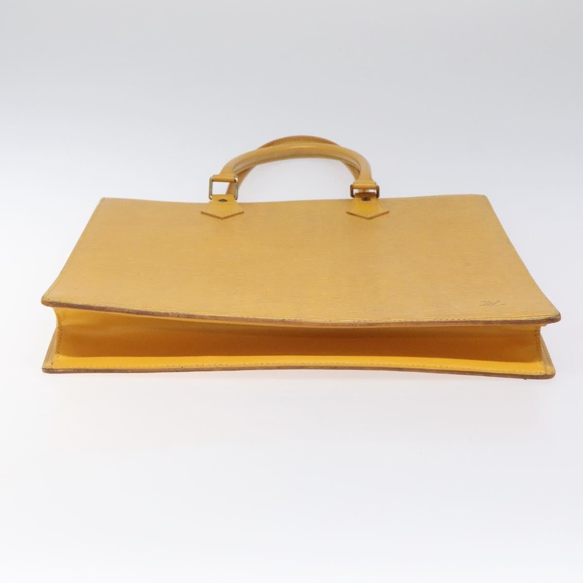 Louis Vuitton LOUIS VUITTON Epi Sac Plat Hand Bag Yellow M52079 Size ONE SIZE - 5 Thumbnail