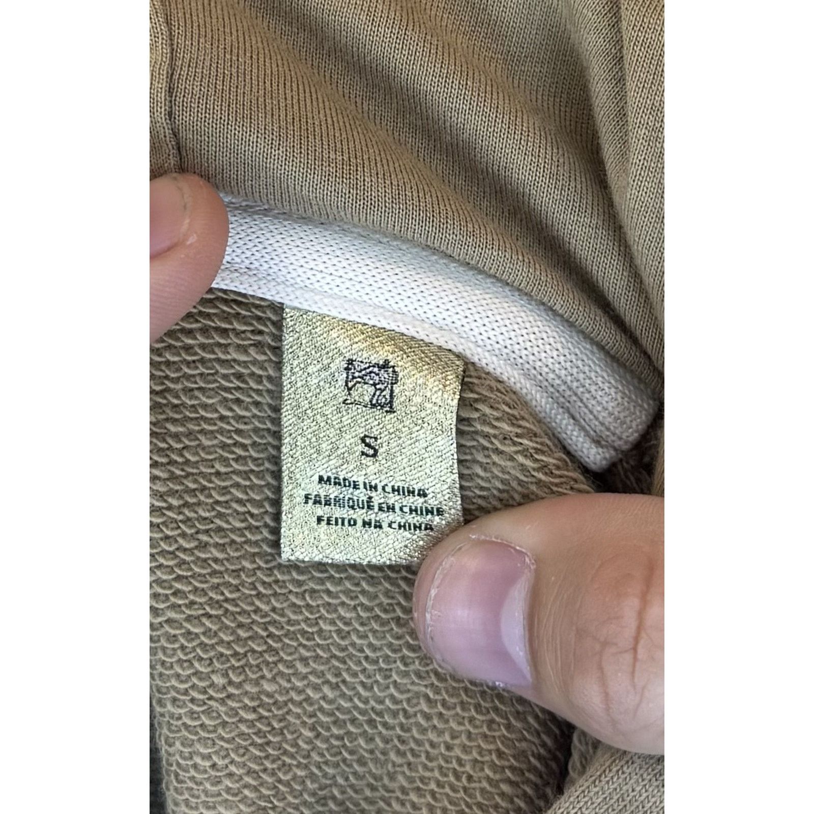 Scotch & Soda Scotch & Soda Hoodie Womens Small Tan Studded Pullover Size S / US 4 / IT 40 - 4 Thumbnail