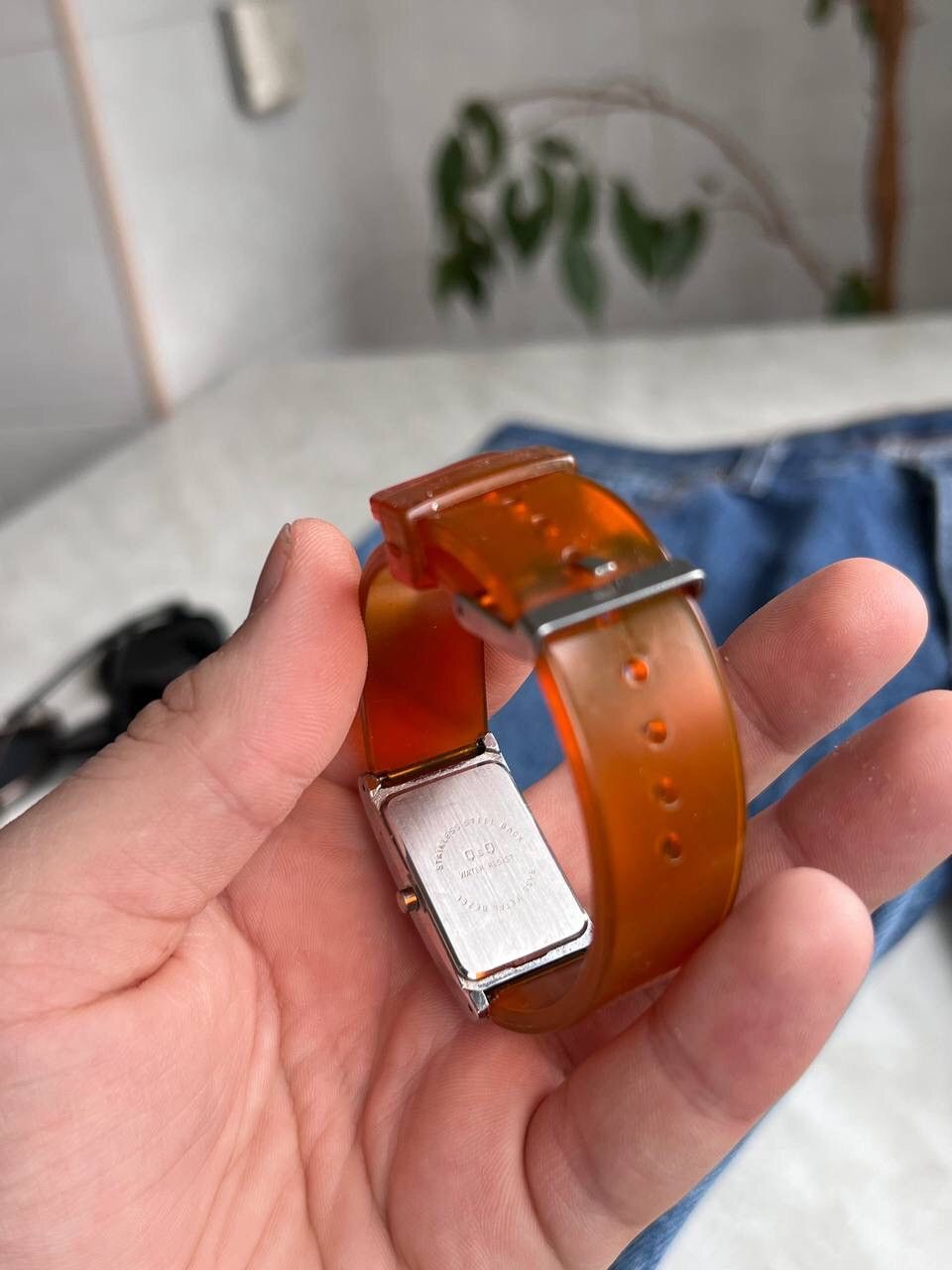 Japanese Brand × Vintage Vintage Japanese style futuristic Watch Q&Q Tank Orange Logo Size ONE SIZE - 5 Thumbnail