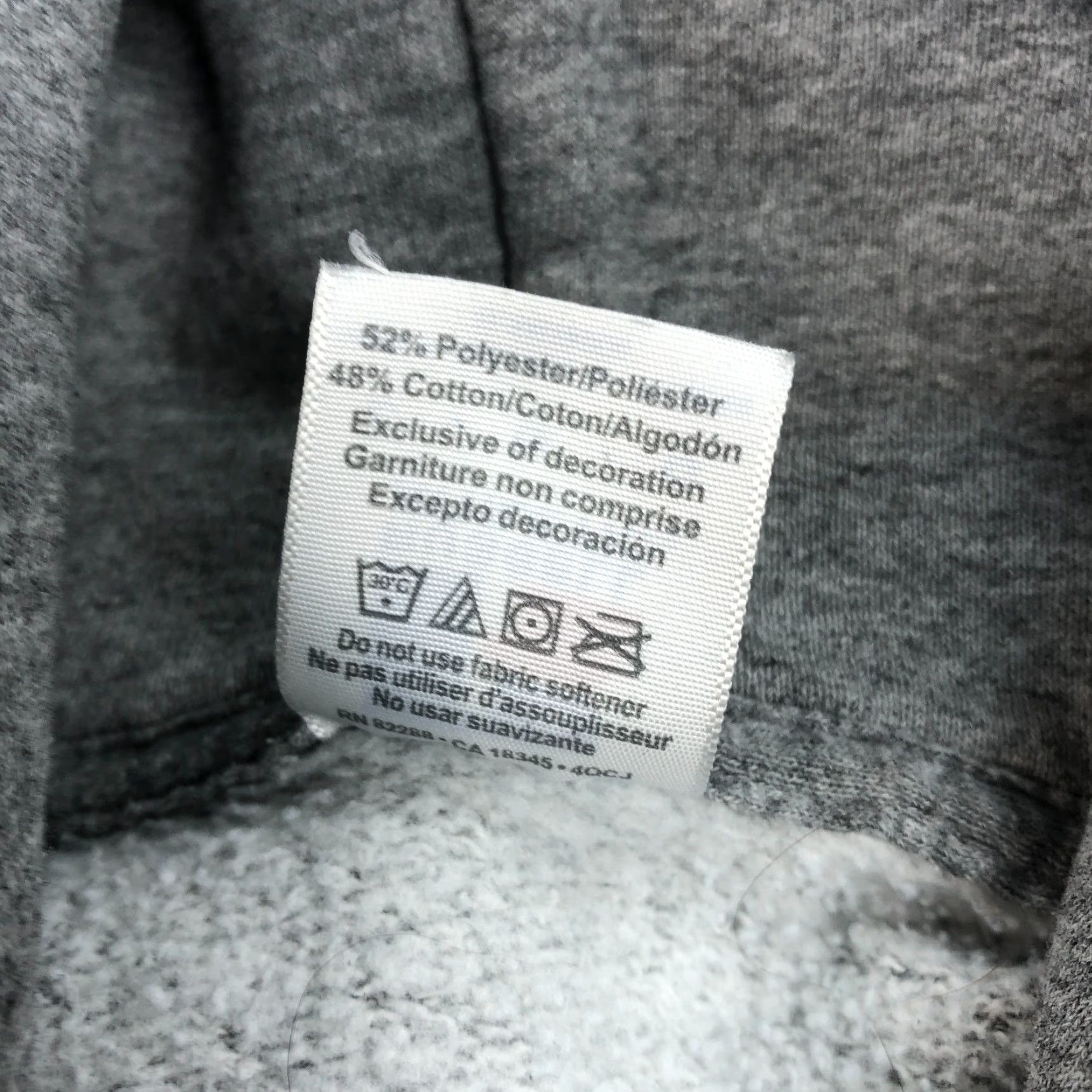 Russell Athletic VINTAGE Russell Athletics Hoodie Mens Large Gray Cotton Fleece Pullover Hooded Basketball Laney Highschool 90s Theme Boys Mens Size US L / EU 52-54 / 3 - 6 Thumbnail