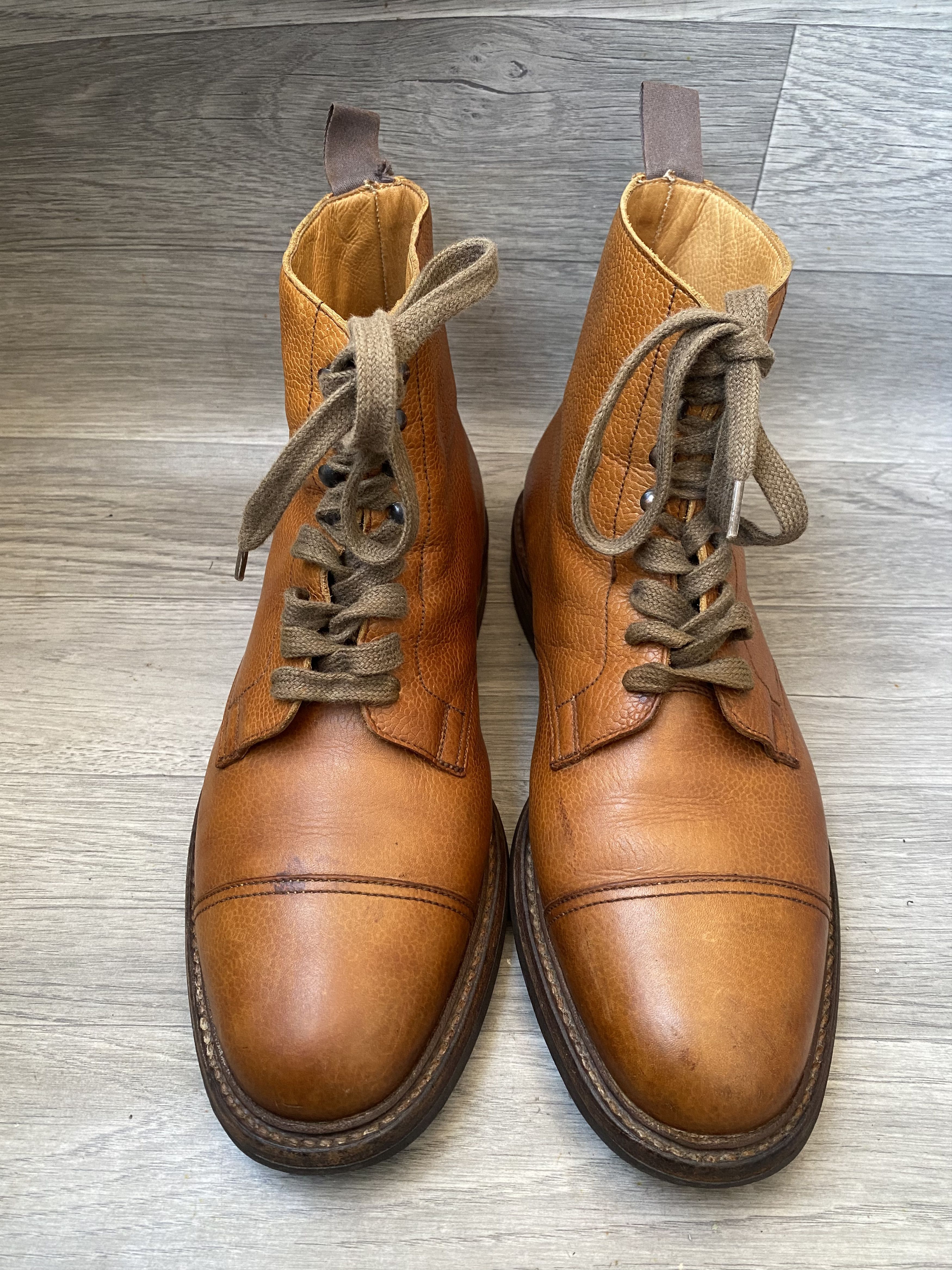 Crockett & Jones Crockett and jones Archie brown pebble grain cap toe boots Size US 9.5 / EU 42-43 - 4 Thumbnail