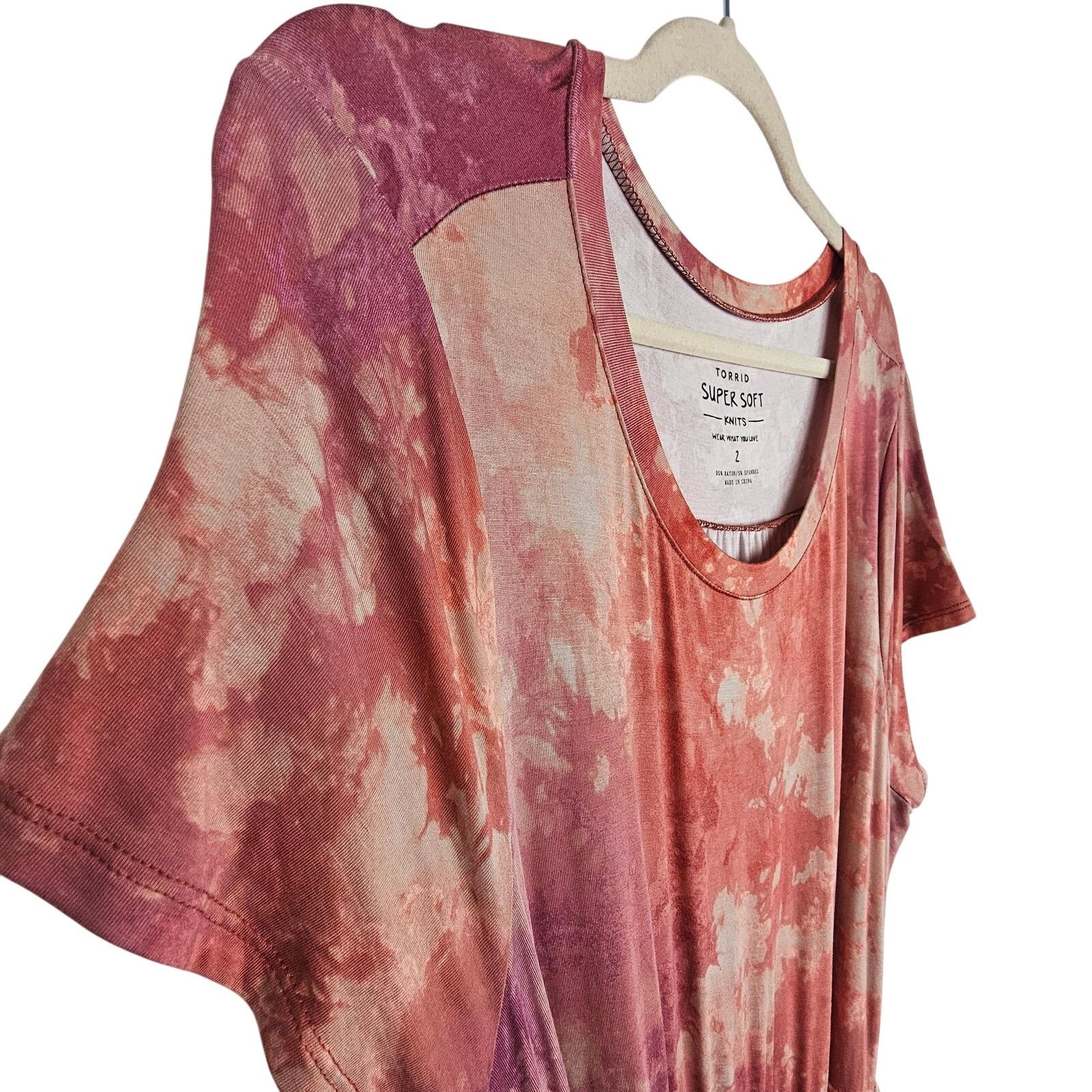 Corridor Torrid Super Soft Knits Stretch Jersey Tiered Skater Dress Size XXL / US 16-18 / IT 52-54 - 6 Thumbnail