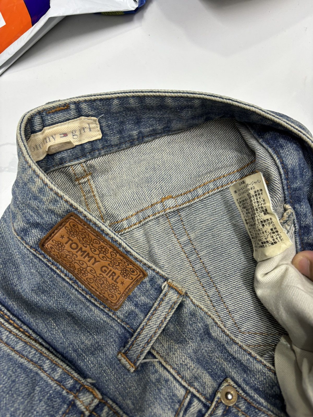 If Six Was Nine Flare Jeans Vintage Japanese Tommy Girl Distressed Bootcut Size 29" - 11 Thumbnail