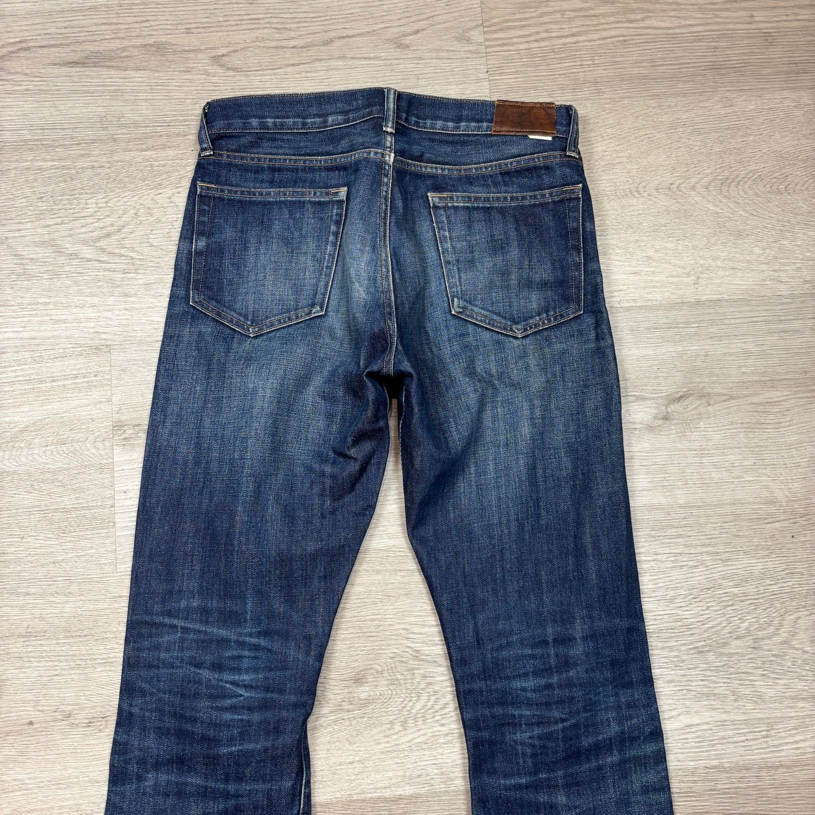 J.Crew J. Crew 770 Kaihara Denim Japanese Straight Leg Jeans 29x32 Size US 29 - 3 Thumbnail