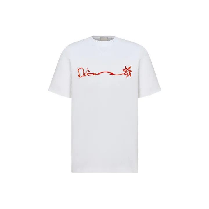 Dior Dior x Travis Scott White Graphic Tee 0079 Size US XL / EU 56 / 4 - 1 Thumbnail