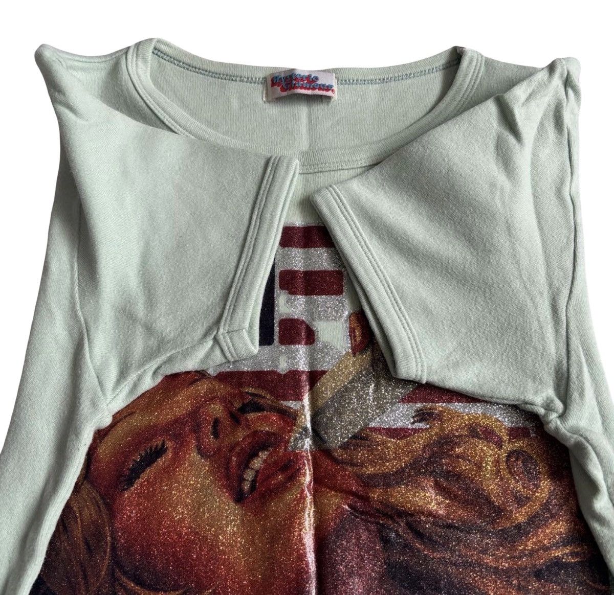Hysteric Glamour ‼️90s‼️ Hysteric Glamour "USA" Pop Art Glitter Print Baby Tee Size US S / EU 44-46 / 1 - 5 Thumbnail