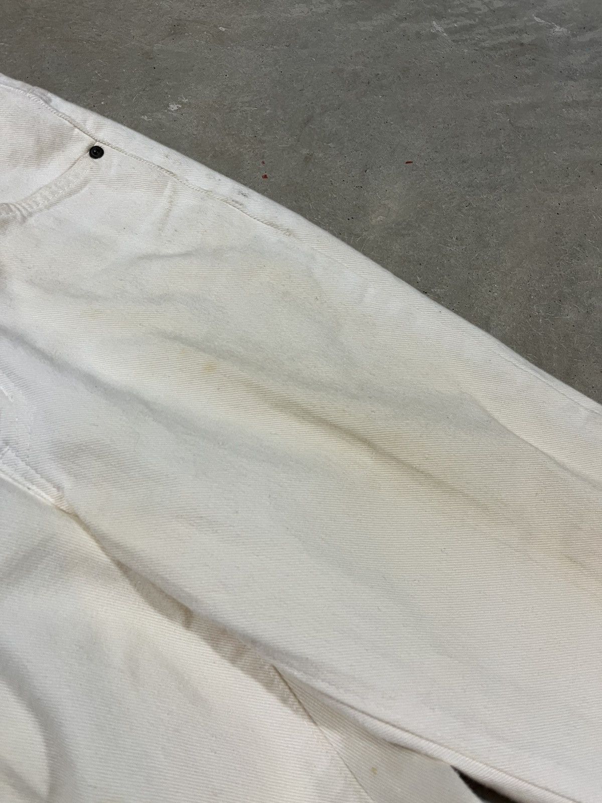 Edwin × Vintage Vintage Edwin White Tapered Jeans 26x28 Size 26" / US 2 / IT 38 - 6 Thumbnail