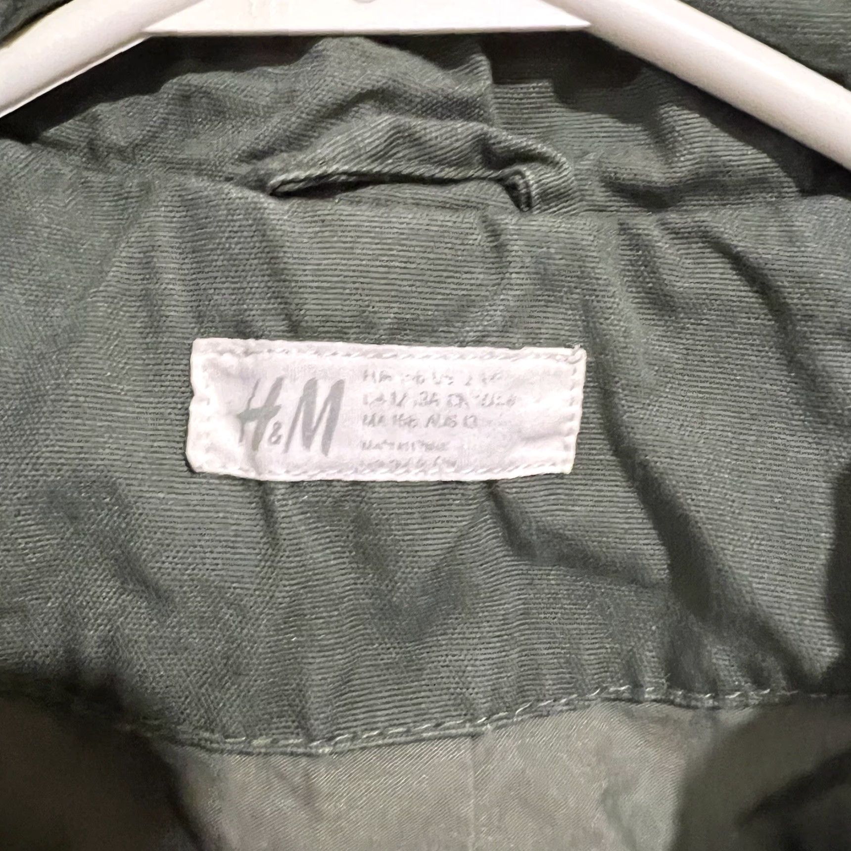 H&M VINTAGE HM Cargo Jacket Army Jacket Green Patch Jacket H&M Sz M Costume Funky Military Women Green Army Theme Military Jacket M Size M / US 6-8 / IT 42-44 - 5 Thumbnail