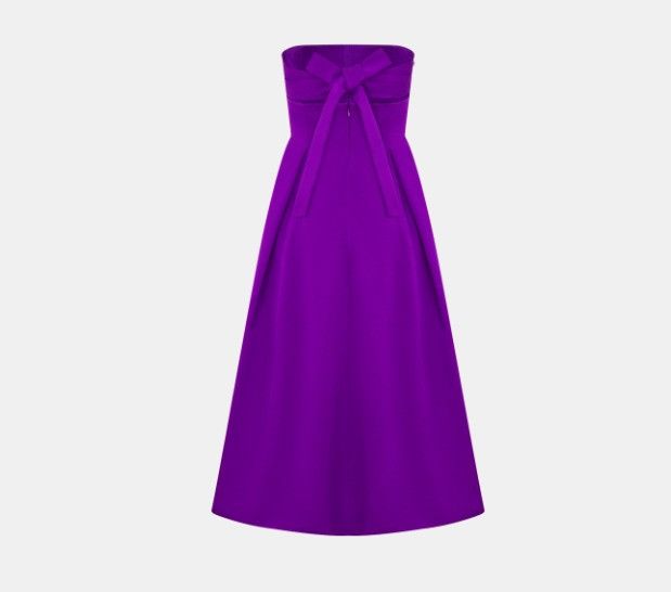 Dior o1w1db10824 Mid-Length Bustier Dress in Purple Size M / US 6-8 / IT 42-44 - 2 Thumbnail