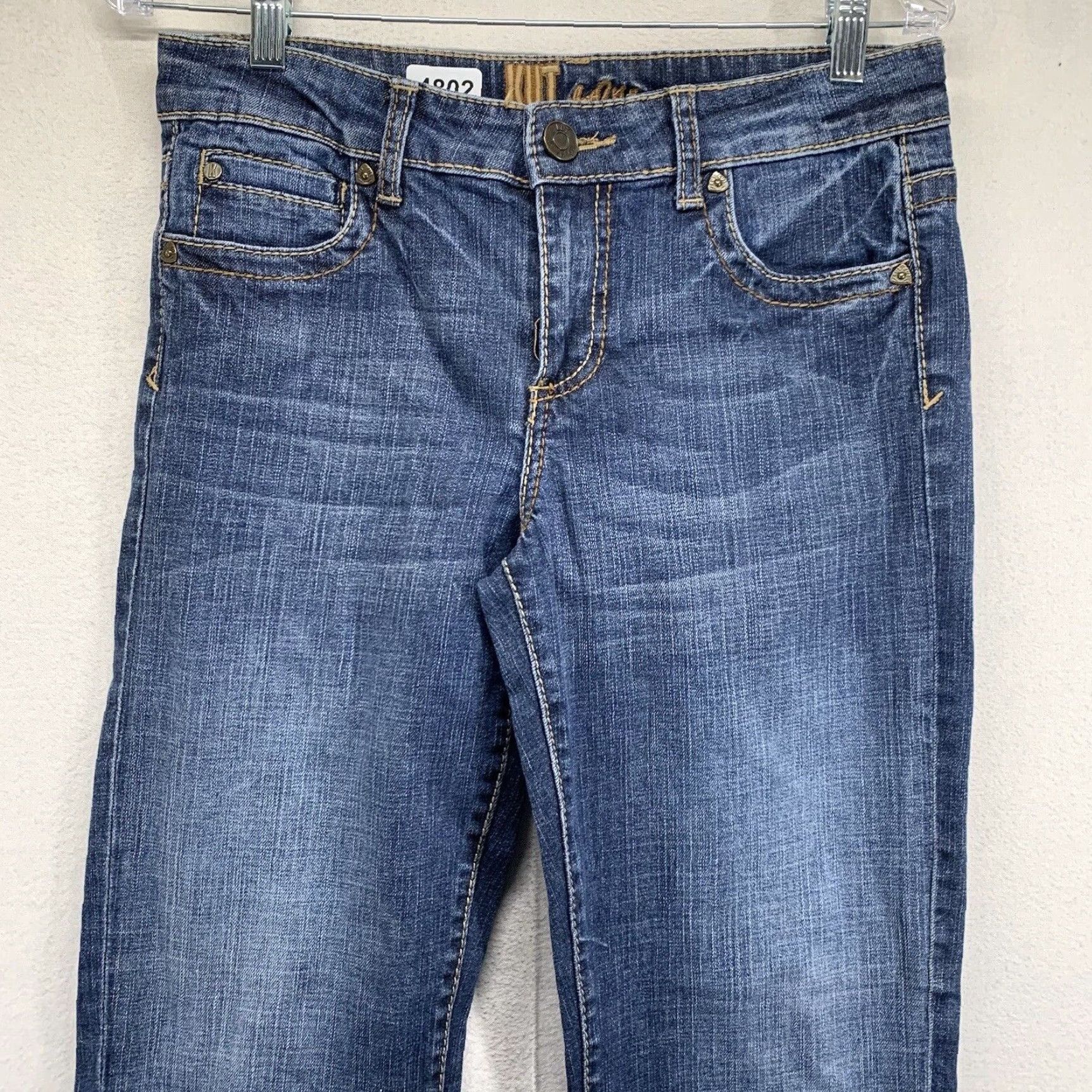 Vintage VINTAGE? No. Actually: KUT from the Kloth Jeans Women 6 Straight Stretch Denim 5-Pocket Regular Fit Blue Medium Wash Size 28" / US 6 / IT 42 - 3 Thumbnail