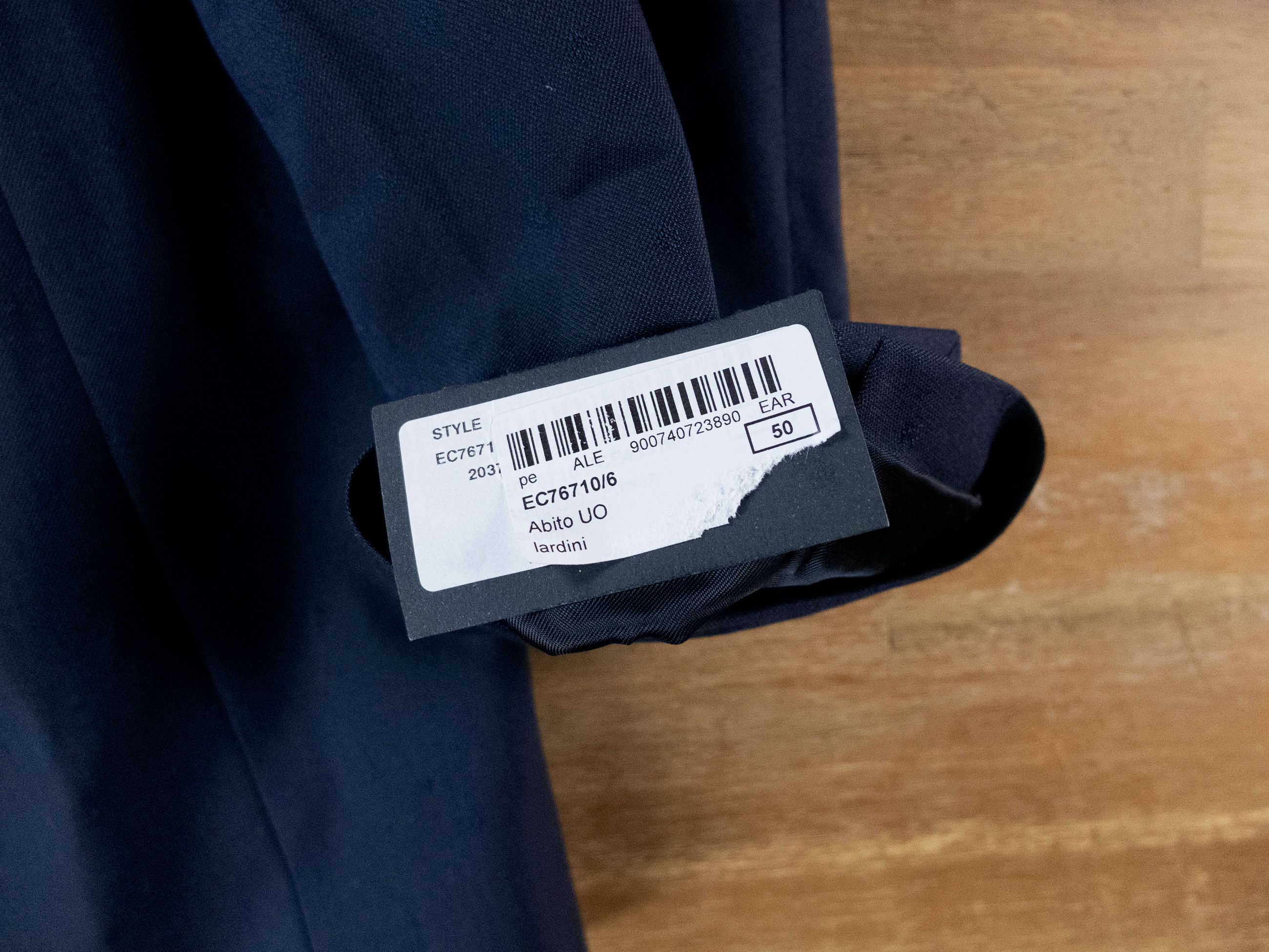 Lardini LARDINI navy blue cotton wool tuxedo Size 40 US / 50 IT Size 40R - 7 Thumbnail