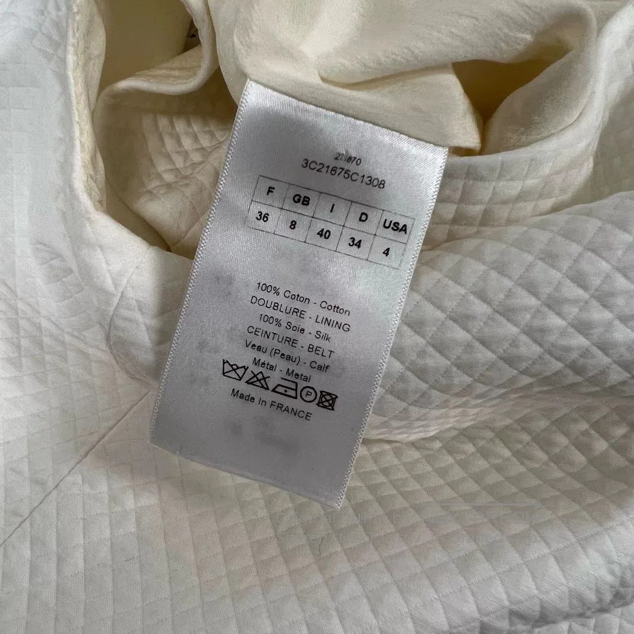 Dior Dior White Sleeveless Fitted Dress. Size XS / US 0-2 / IT 36-38 - 5 Thumbnail