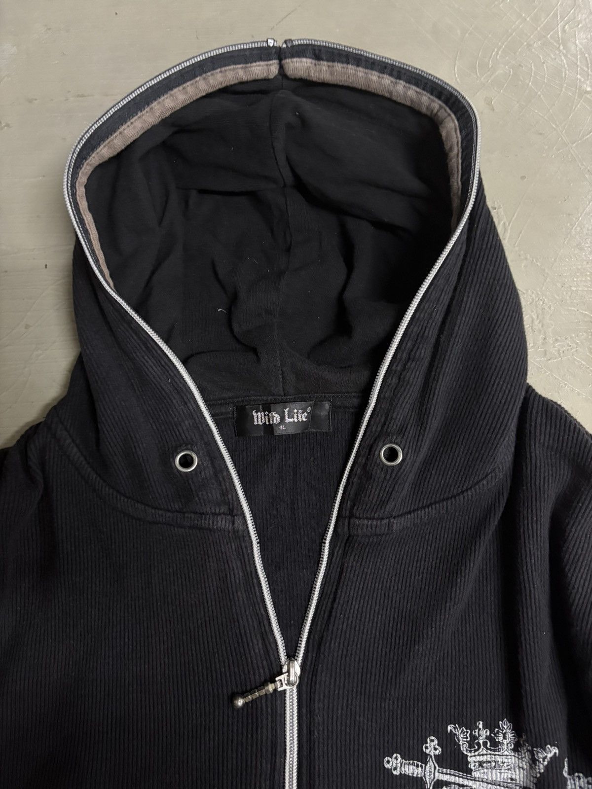 Affliction Vintage H Naoto Cross Gothic Affliction Skull Hoodie Y2K Size US L / EU 52-54 / 3 - 6 Thumbnail