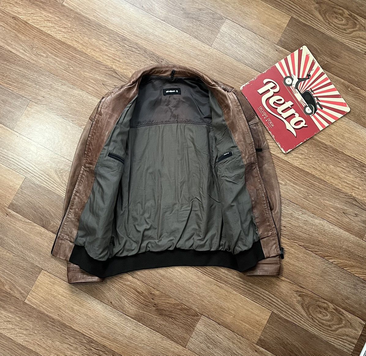 Strellson Vintage Strellson Leather Genuine Jacket Bomber Size US L / EU 52-54 / 3 - 5 Thumbnail
