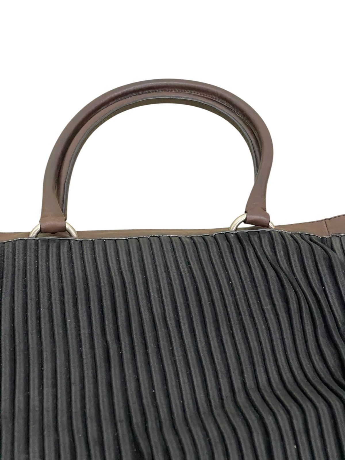 Genuine Leather Full Leather Gambini Italy Pleated Tote Shoulder Bag 1🟩5 Size ONE SIZE - 19 Thumbnail