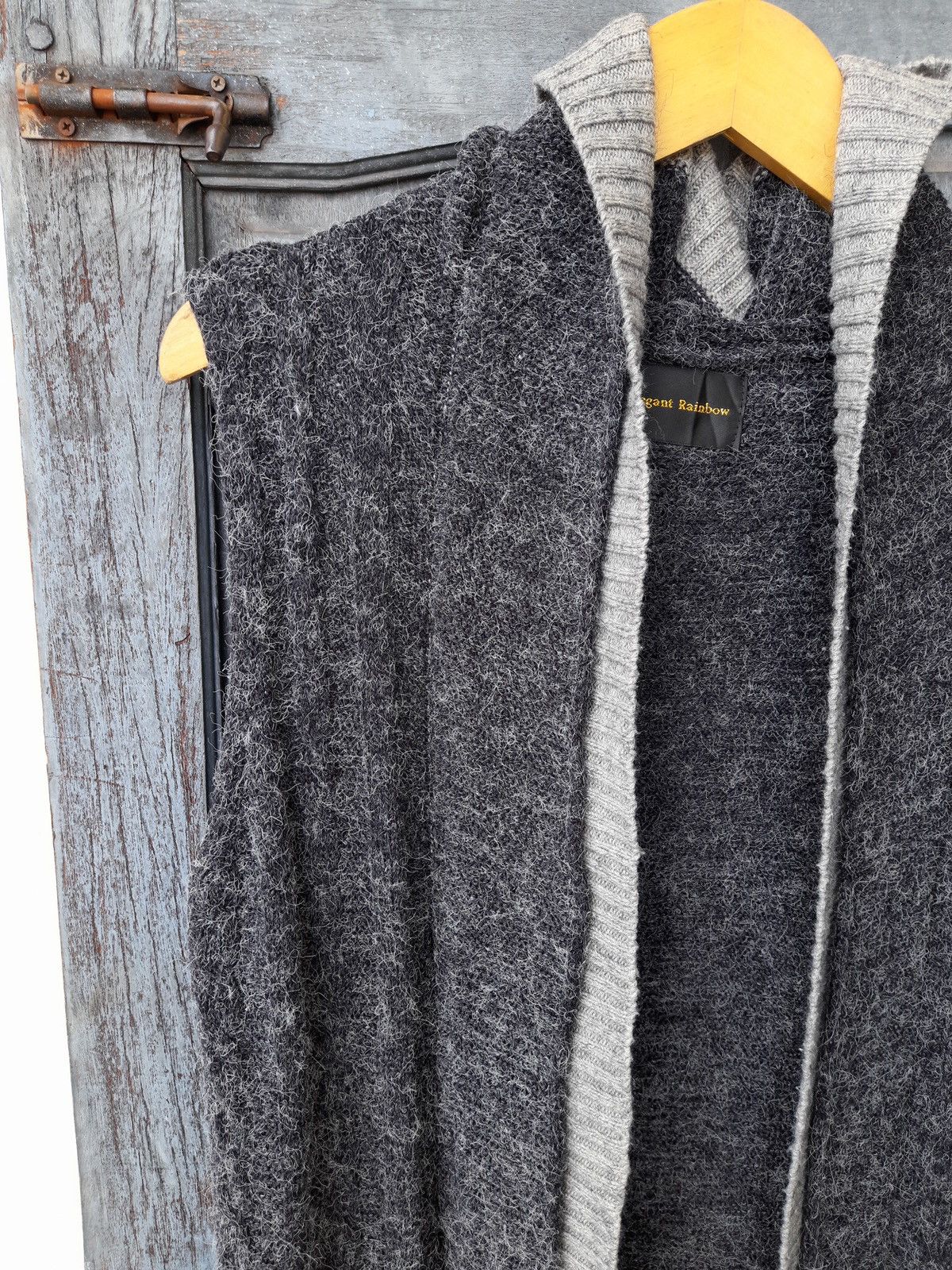 Japanese Brand Vintage Knit Hoodie Vest Elegant Rainbow Grunge Layering Y2K Size US M / EU 48-50 / 2 - 4 Thumbnail