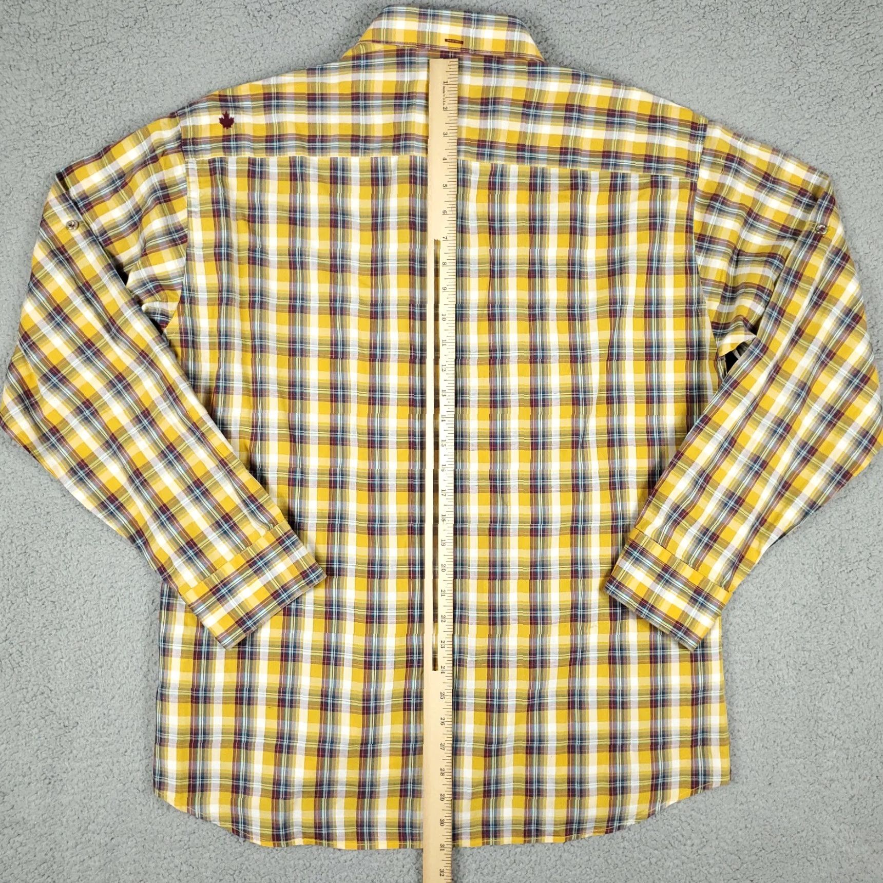 Jared Lang Jared Lang Yellow Plaid Button-Up Shirt 2XL Men’s Long Sleeve Cotton Casual Fit Shirt Mens Size 2XL Yellow Plaid Casual Button-Front Men’s Shirt Size US XXL / EU 58 / 5 - 3 Thumbnail