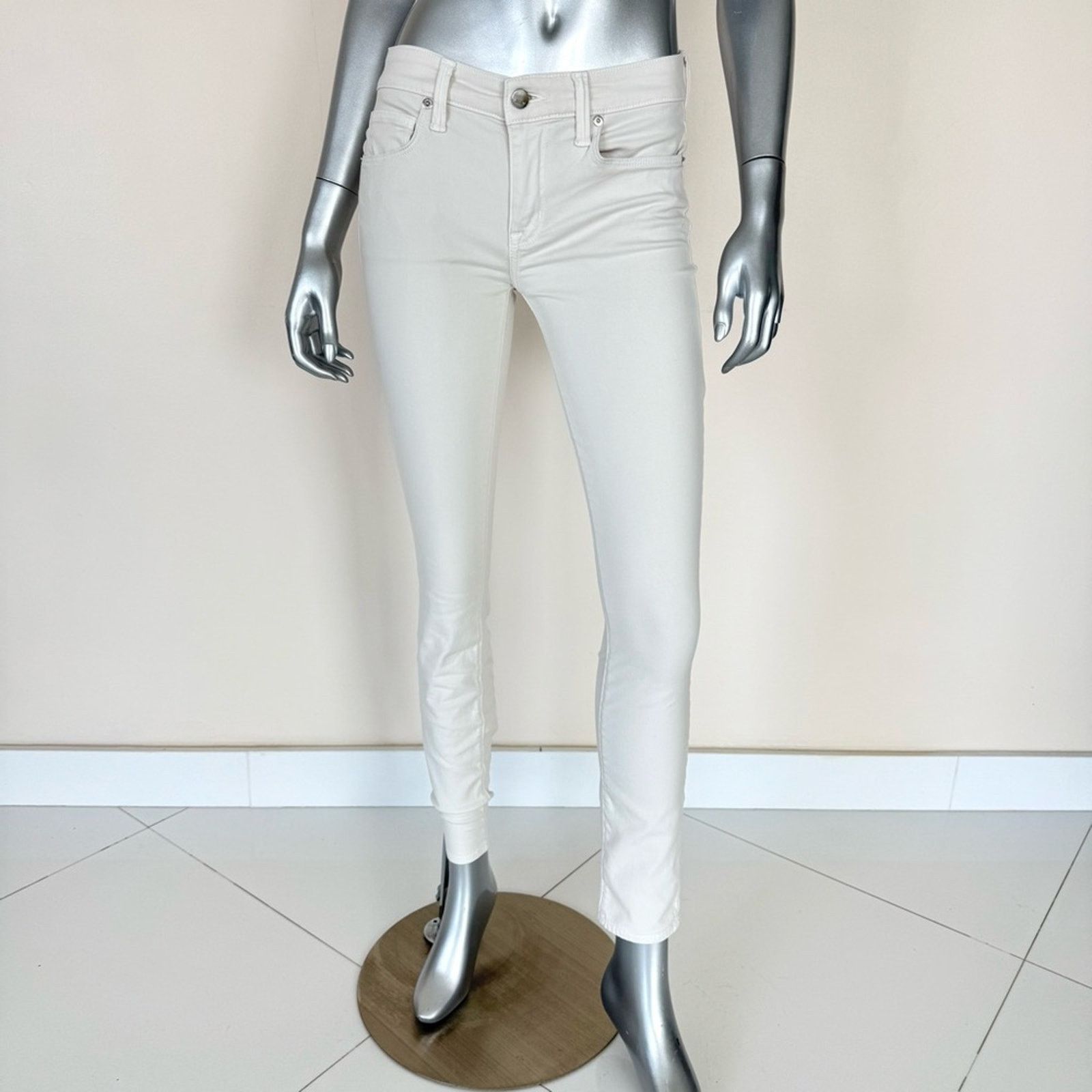 Genetic Denim Genetic Los Angeles women skinny ivory jeans size 25 Size 25" / US 0 / IT 36 - 1 Thumbnail