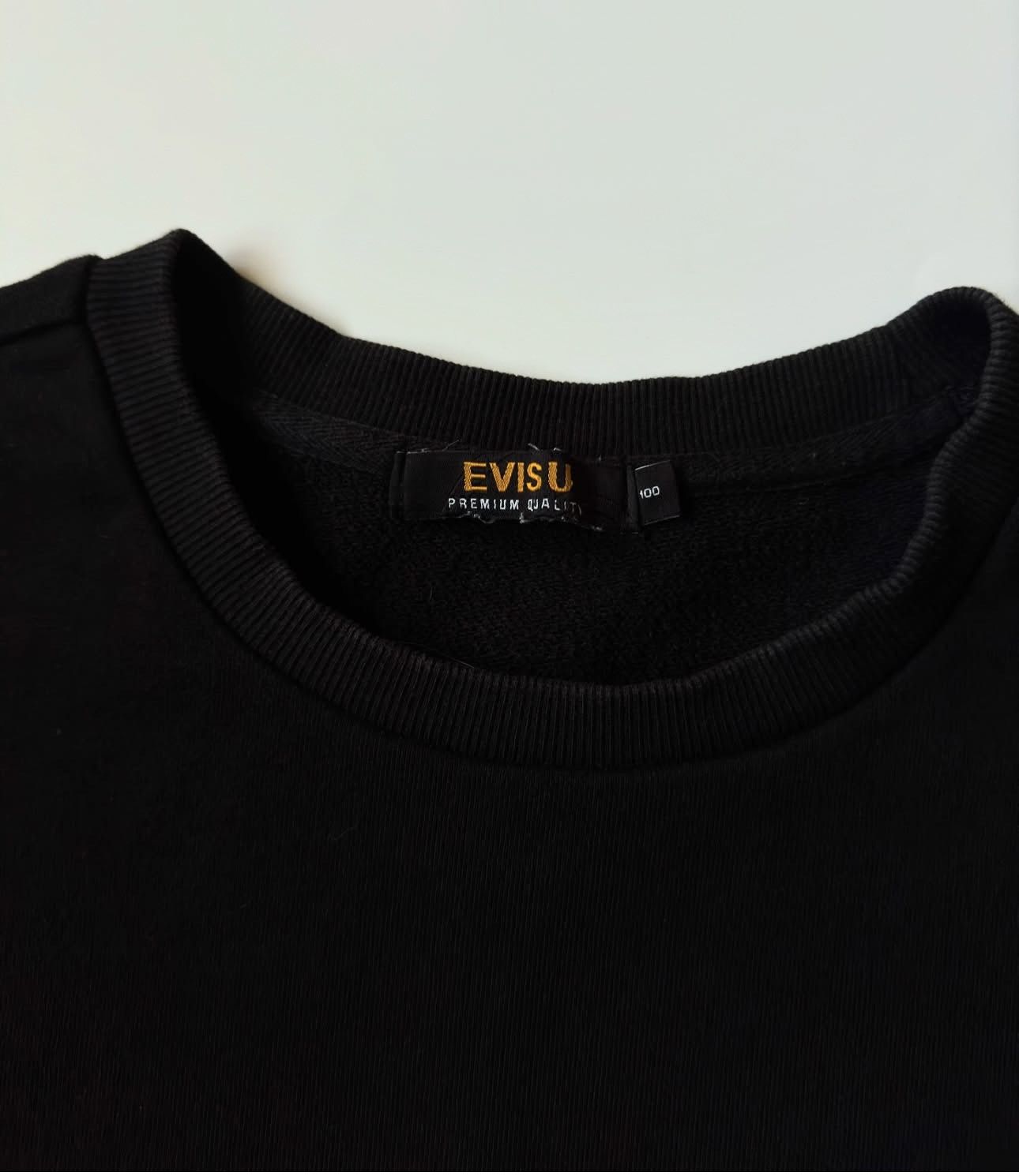 Evisu Evisu black sweatshirt L sz Size US L / EU 52-54 / 3 - 3 Thumbnail