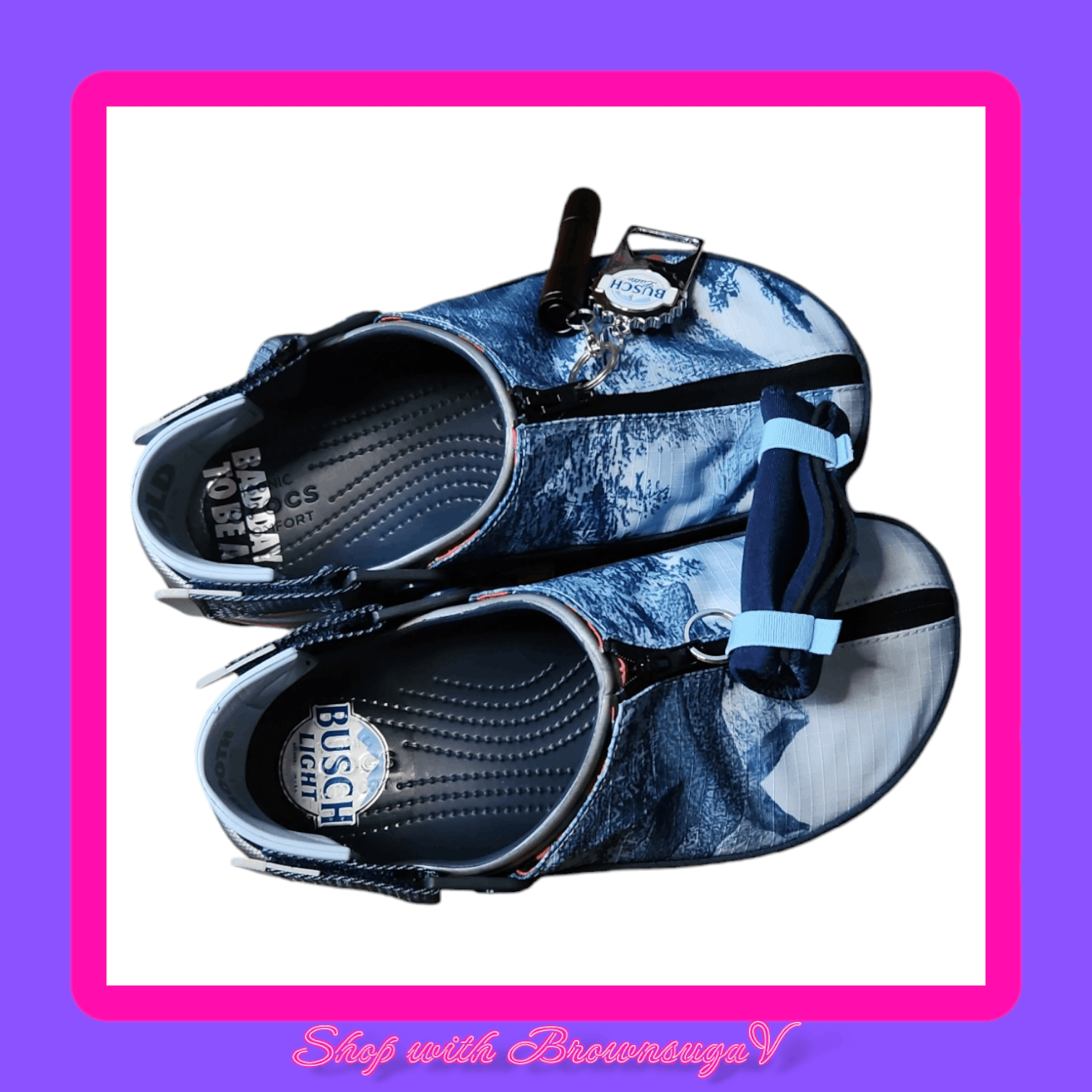 Crocs Busch Beer X Crocs Classic All Terrain Clog Size US 7 / EU 40 - 6 Thumbnail