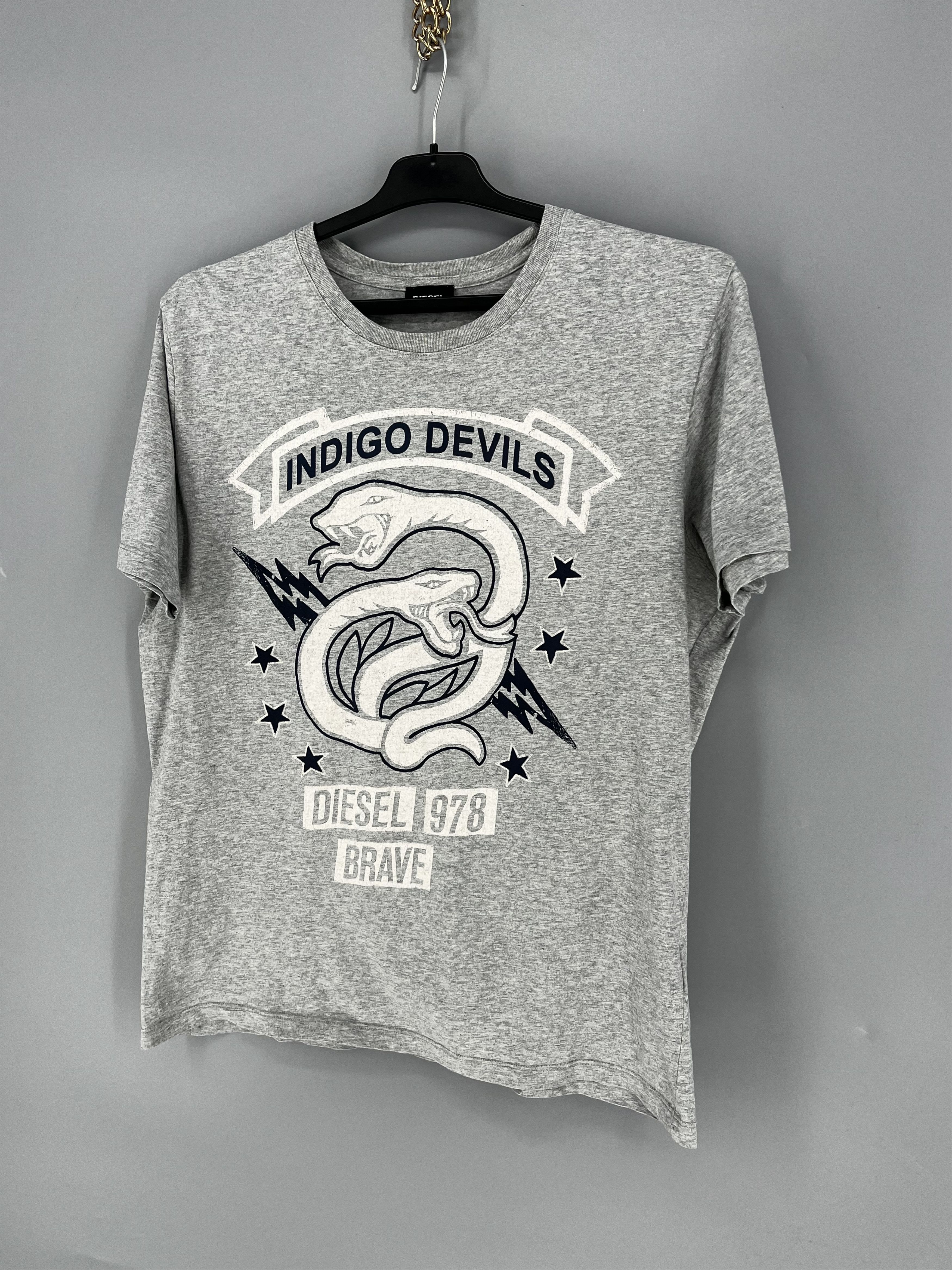 Diesel Vintage Y2K Diesel Printed Black T-shirt Size US M / EU 48-50 / 2 - 3 Thumbnail