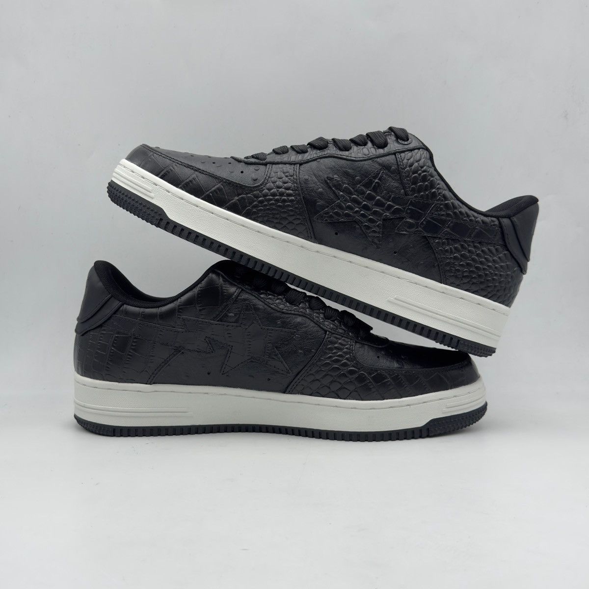 Bape A Bathing Ape Bapesta Neighborhood Black 2023 Size US 12 / EU 45 - 7 Thumbnail