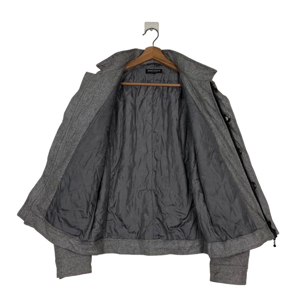 Japanese Brand 🔥Vintage Wool Biker Jacket Hideaways Nicole Issey Miyake Size US M / EU 48-50 / 2 - 13 Thumbnail