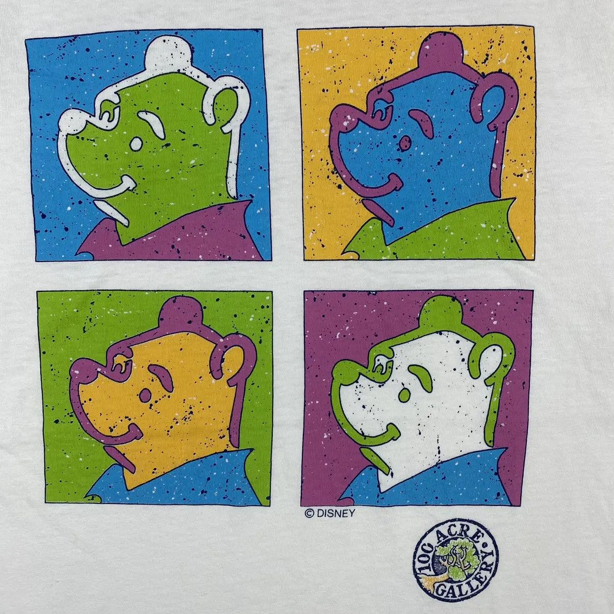 Disney Vintage 90's 100 Acre Gallery WINNIE THE POOH Pop Art Tee Size US L / EU 52-54 / 3 - 3 Thumbnail