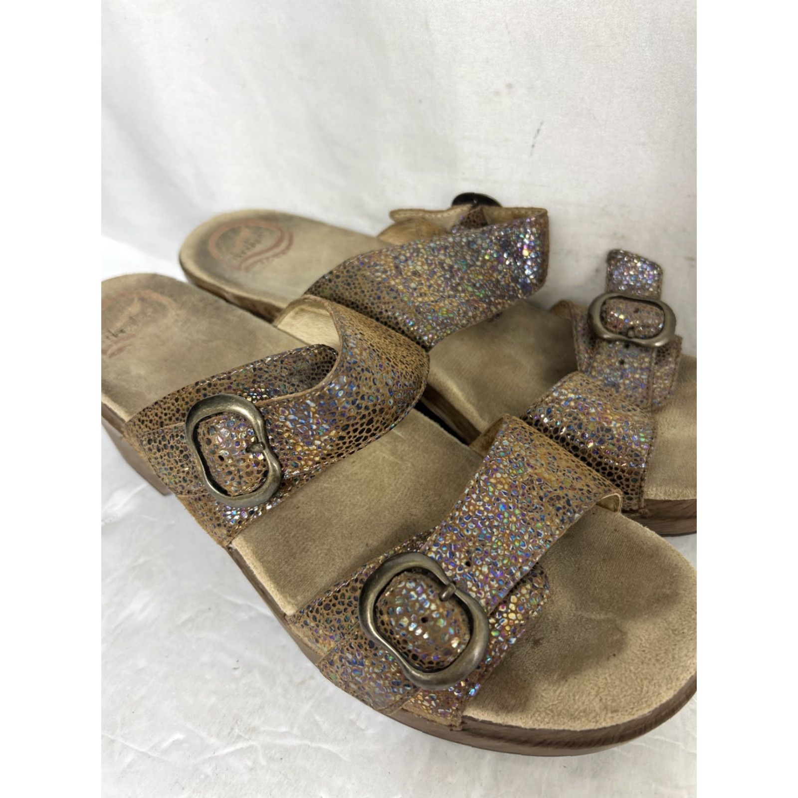 Dansko Dansko Sophie Iridescent Double Strap Clog Slide Sandals Sz 41 US Size 10.5-11 Size US 10.5 / IT 40.5 - 3 Thumbnail