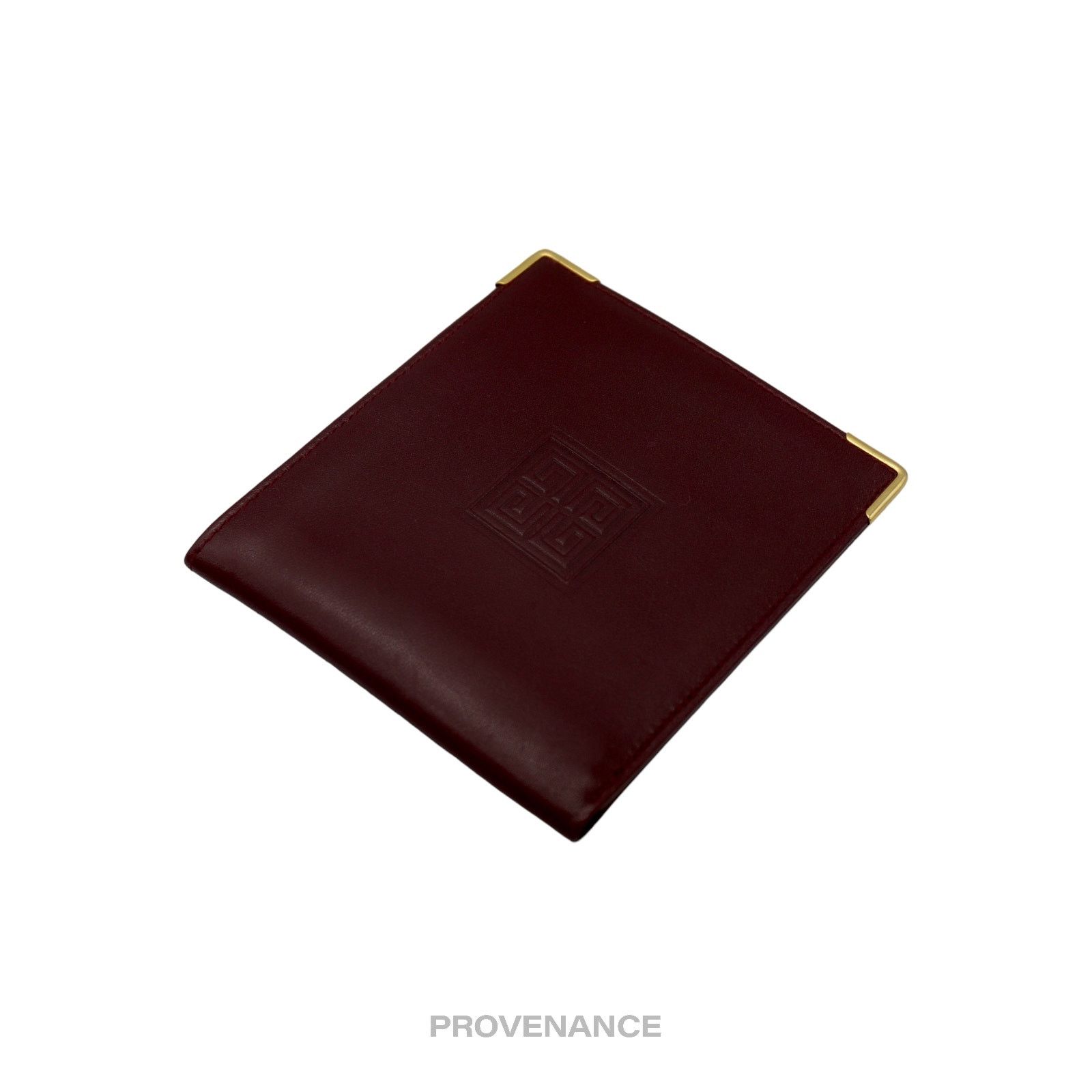Givenchy 🔴 Givenchy Logo Bifold Wallet - Burgundy Leather Size ONE SIZE - 4 Thumbnail