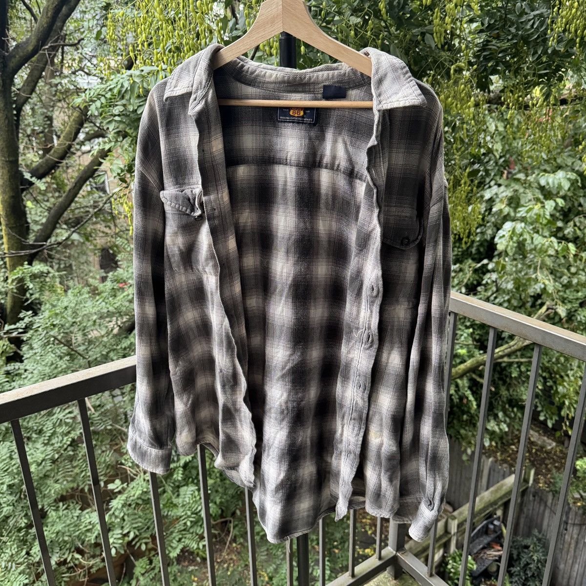 Vintage Faded Shadow Plaid Flannel Shirt ERD Grunge Skater Thrashed Size US XL / EU 56 / 4 - 6 Thumbnail