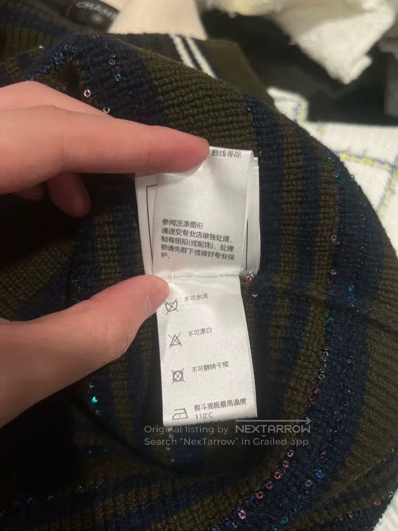 Chanel Chanel 20C Station Blue and Green Striped Coat Size XS / US 0-2 / IT 36-38 - 7 Thumbnail