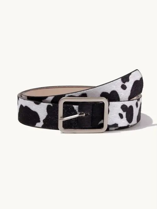 Japanese Brand 2000s leopard cow cheetah print belt Size 32 - 1 Thumbnail