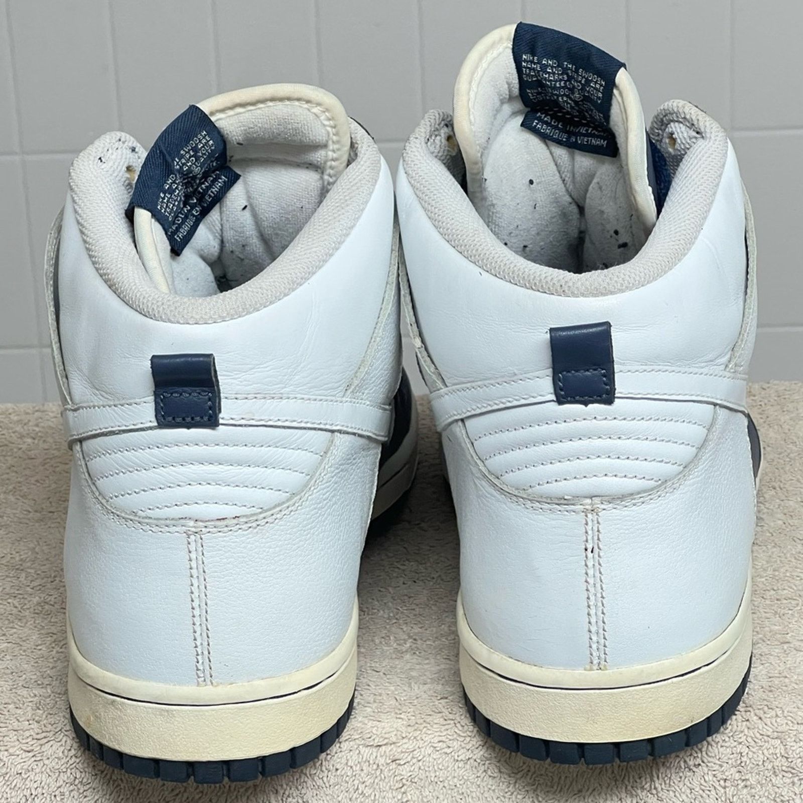 Nike Nike Dunk High 2006 Mens Size 13 VP Navy White Leather RARE Size US 13 / EU 46 - 6 Thumbnail