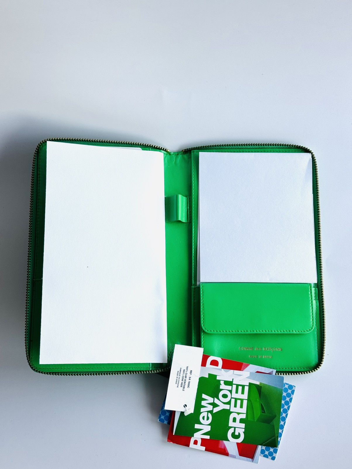 Comme des Garcons Comme Des Garcons wallet New York green large datebook case Size ONE SIZE - 8 Thumbnail