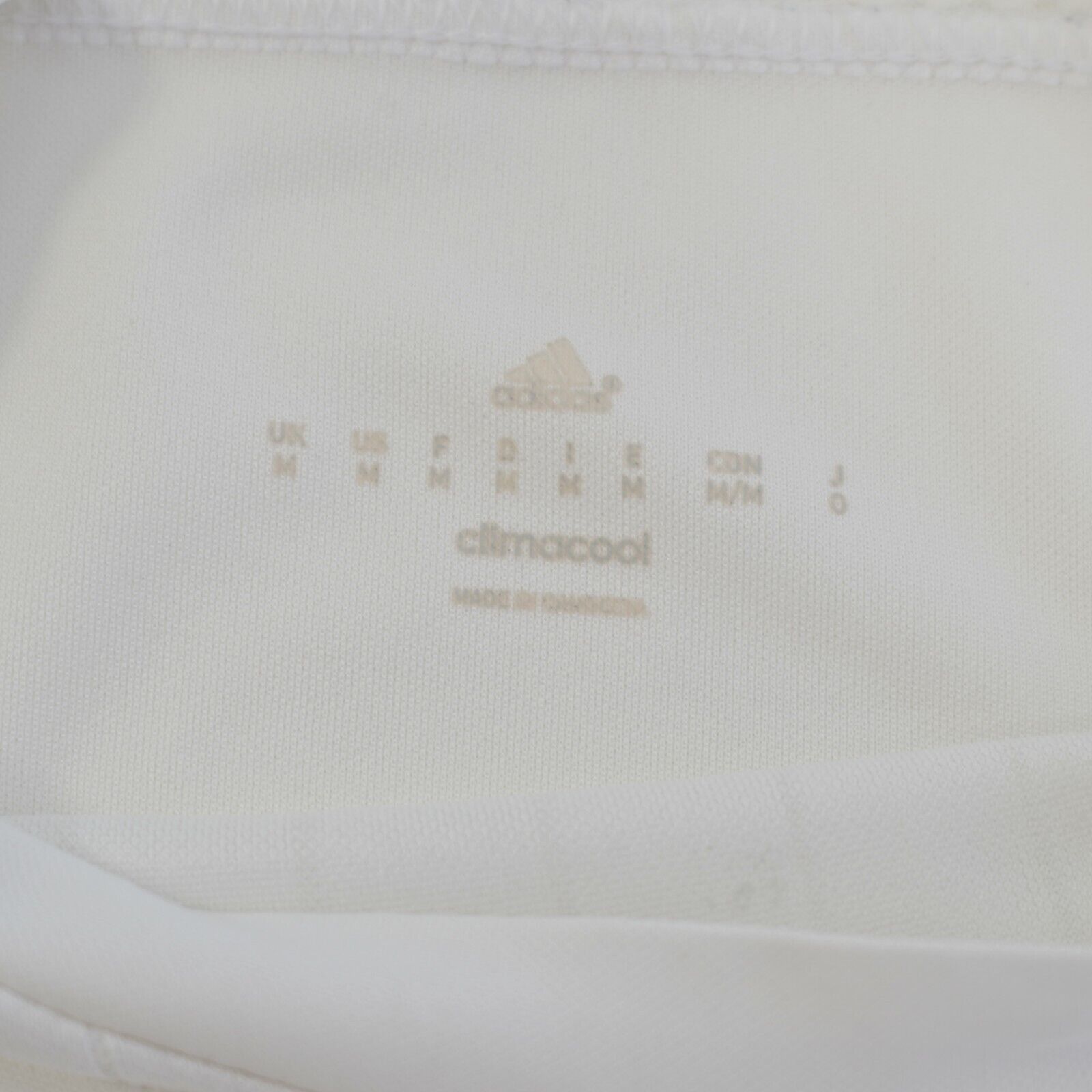 Adidas DAMAGED Adidas Halla Madrid White Medium Climacool Jersey T- Size US M / EU 48-50 / 2 - 13 Thumbnail