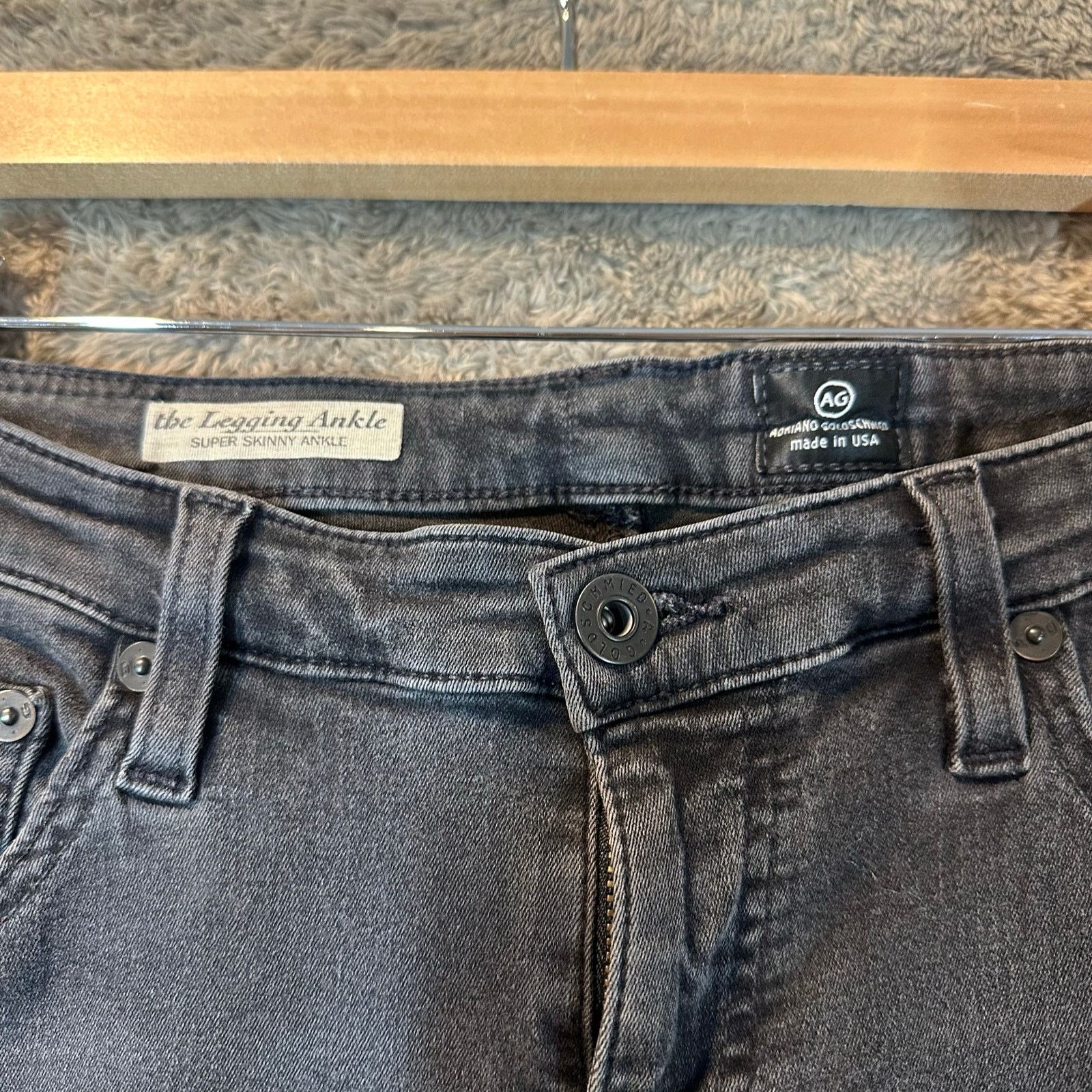 AG Adriano Goldschmied AG Adriano Goldschmied Ankle Skinny Faded Black Jeans 30 Size 30" / US 8 / IT 44 - 5 Thumbnail