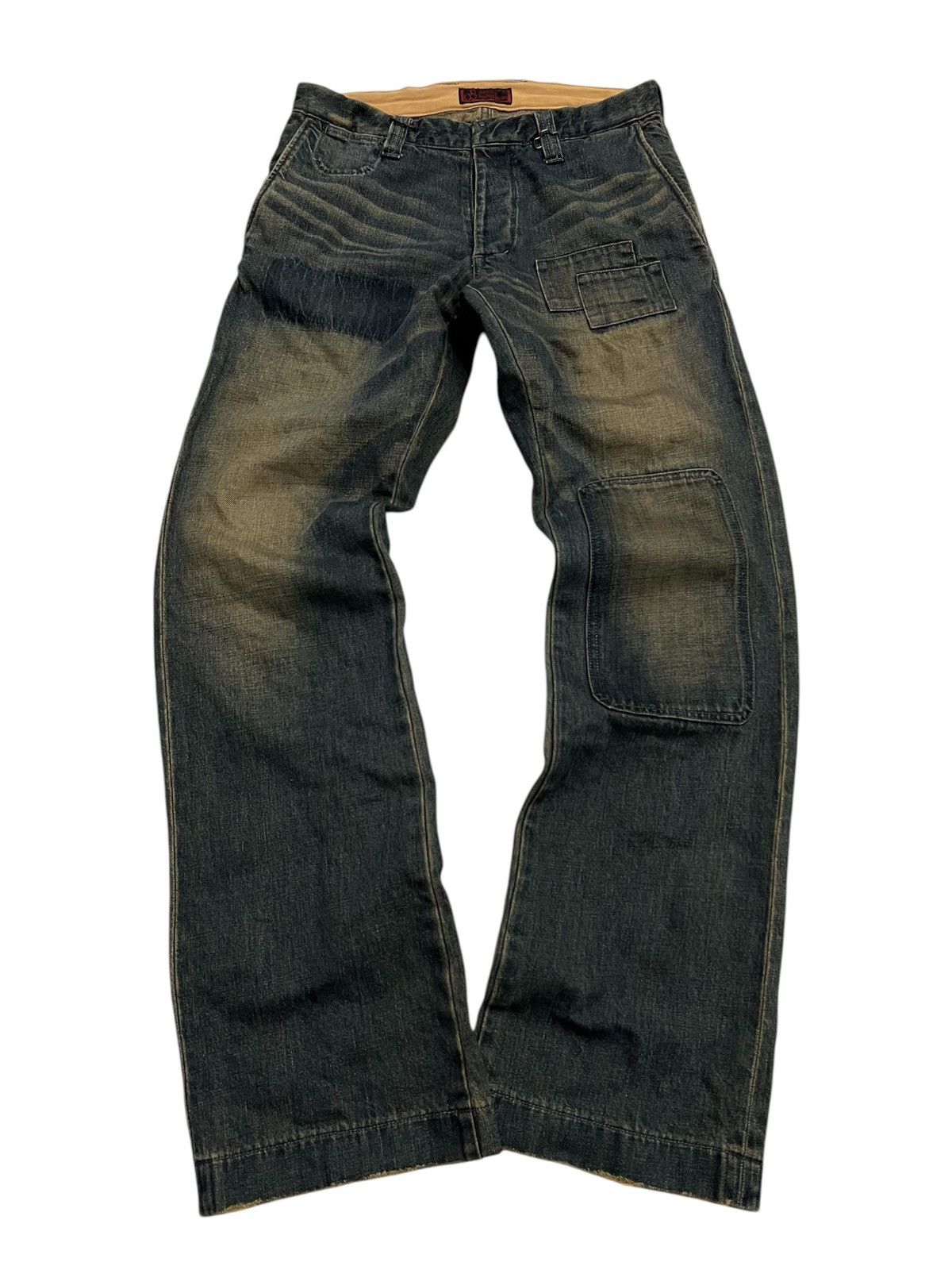 Japanese Brand Vintage Johnbull Kojima Japan mudwash Denim Pants Size US 31 - 1 Thumbnail