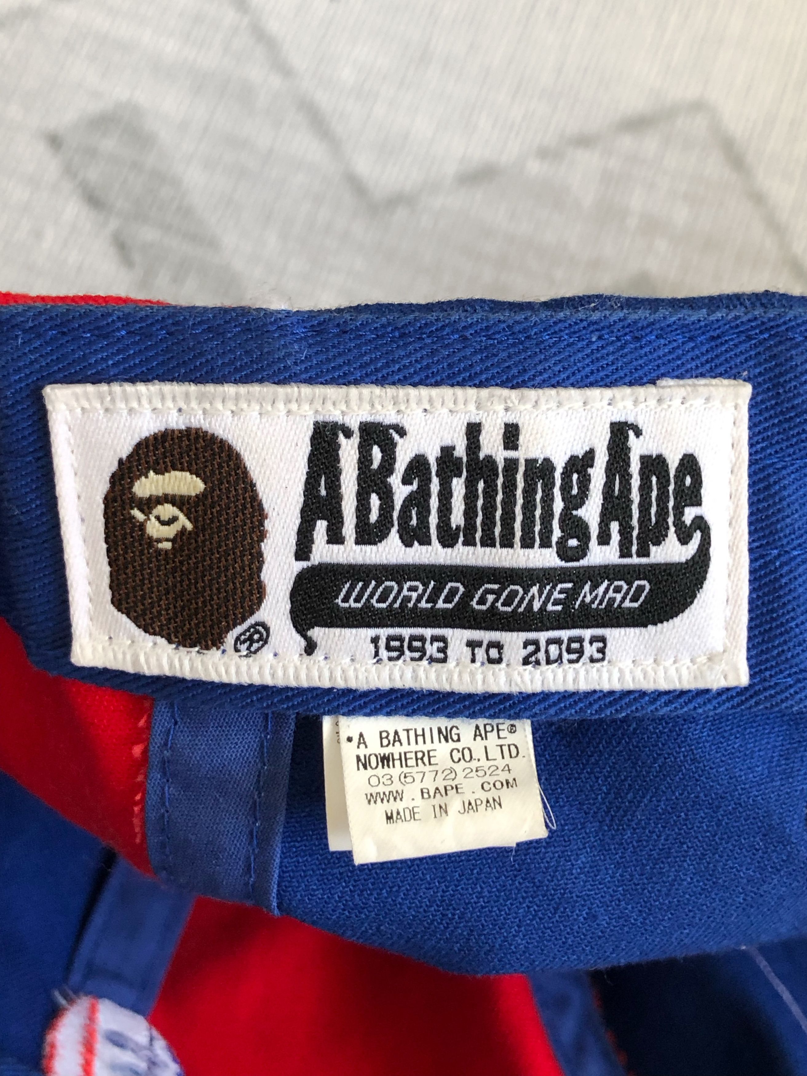 Bape RARE🔥SS17 BAPE PARIS STORE TRICOLOR PANEL HAT Size ONE SIZE - 10 Thumbnail