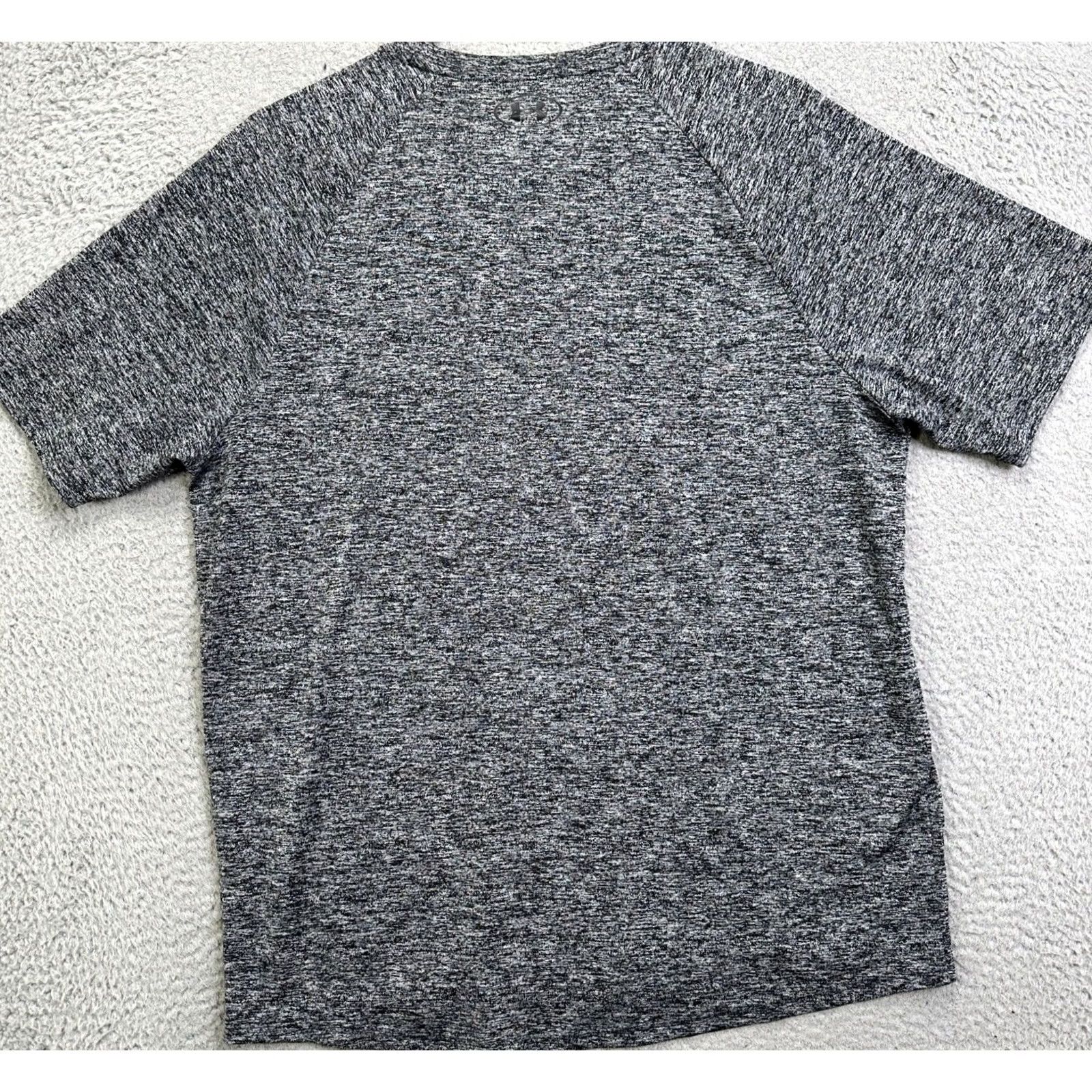 Under Armour Under Armour The Tech Tee Shirt Adult Large Grey Heather Crew Neck T-Shirt Mens Regular Fit Short Sleeve Size US L / EU 52-54 / 3 - 3 Thumbnail