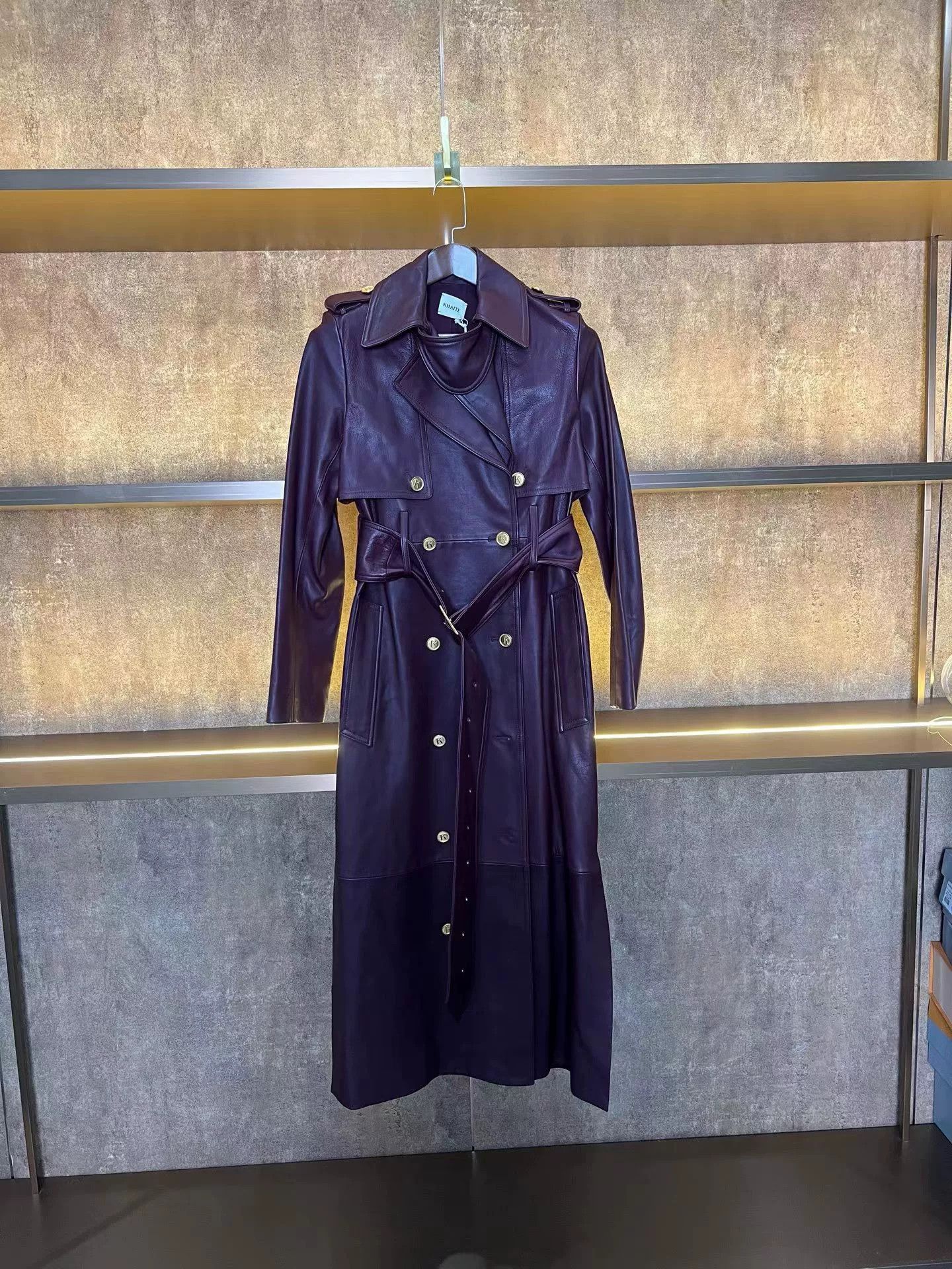 KHAITE Khaite Leather Trench Coat Size M / US 6-8 / IT 42-44 - 1 Thumbnail