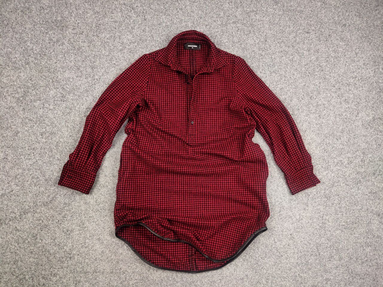 Dsquared2 Dsquared2 authentic Red Checkered Casual Wool Tunic Dress Size S / US 4 / IT 40 - 12 Thumbnail