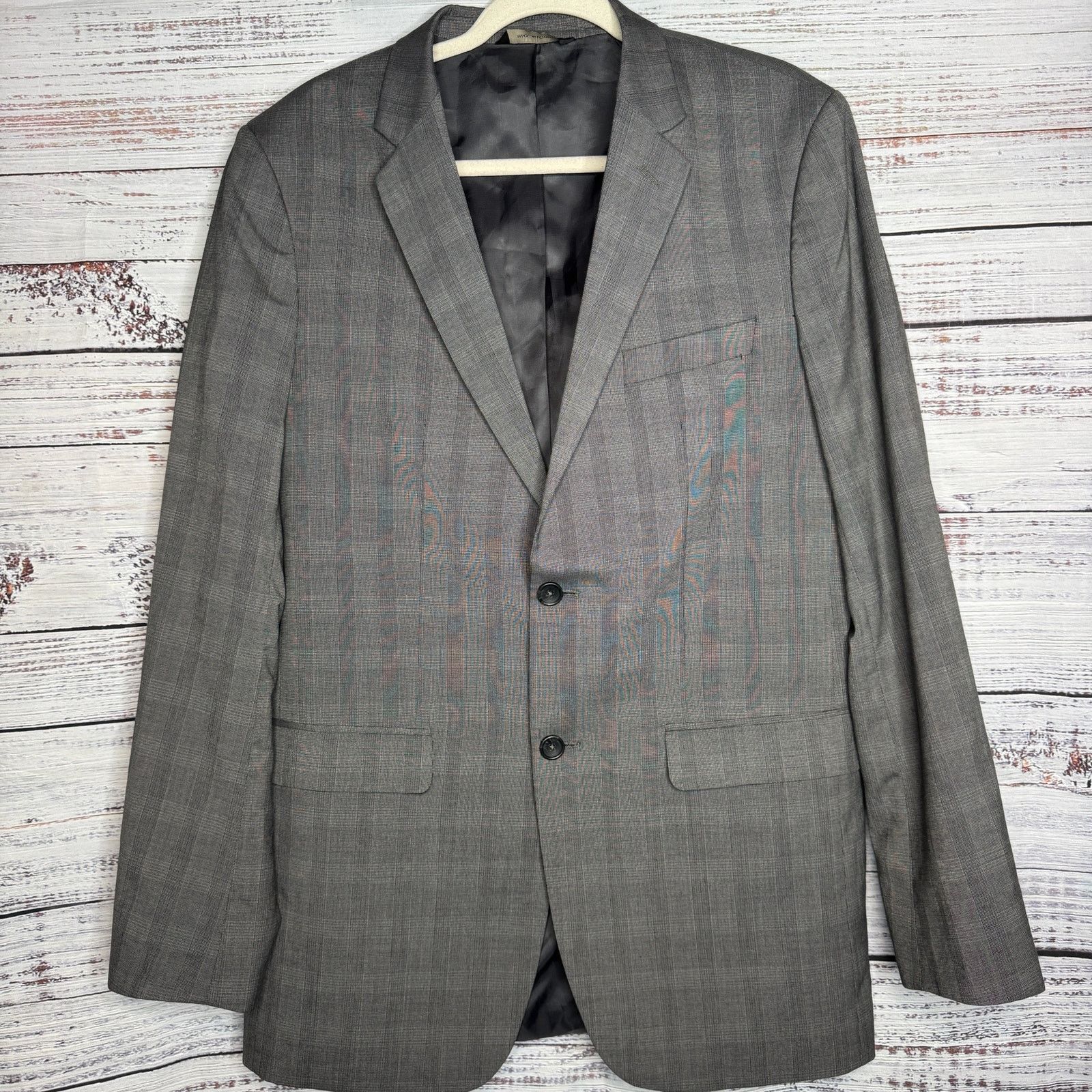 Banana Republic Banana Republic 42L Tailored Gray Blazer Sport Wool Blend Size US XS / EU 42 / 0 - 1 Thumbnail