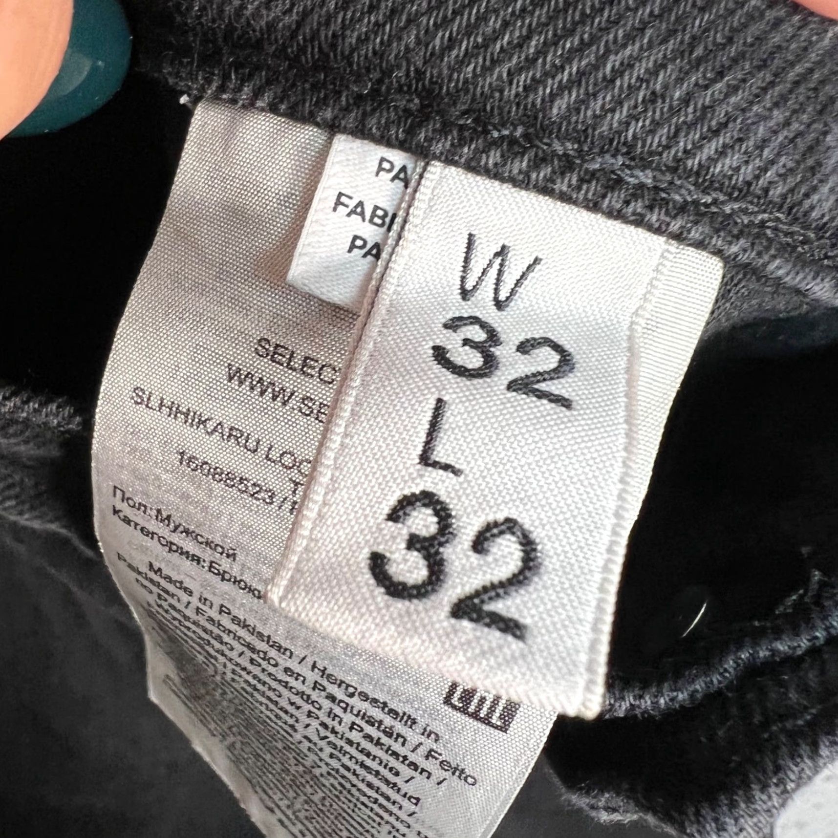 Selected Homme Selected Homme Mens Pants - 32 Black Cotton Blend Tapered Chino Workwear Flat Front Button Pockets Inseam 27" Regular Size Size US 32 / EU 48 - 4 Thumbnail